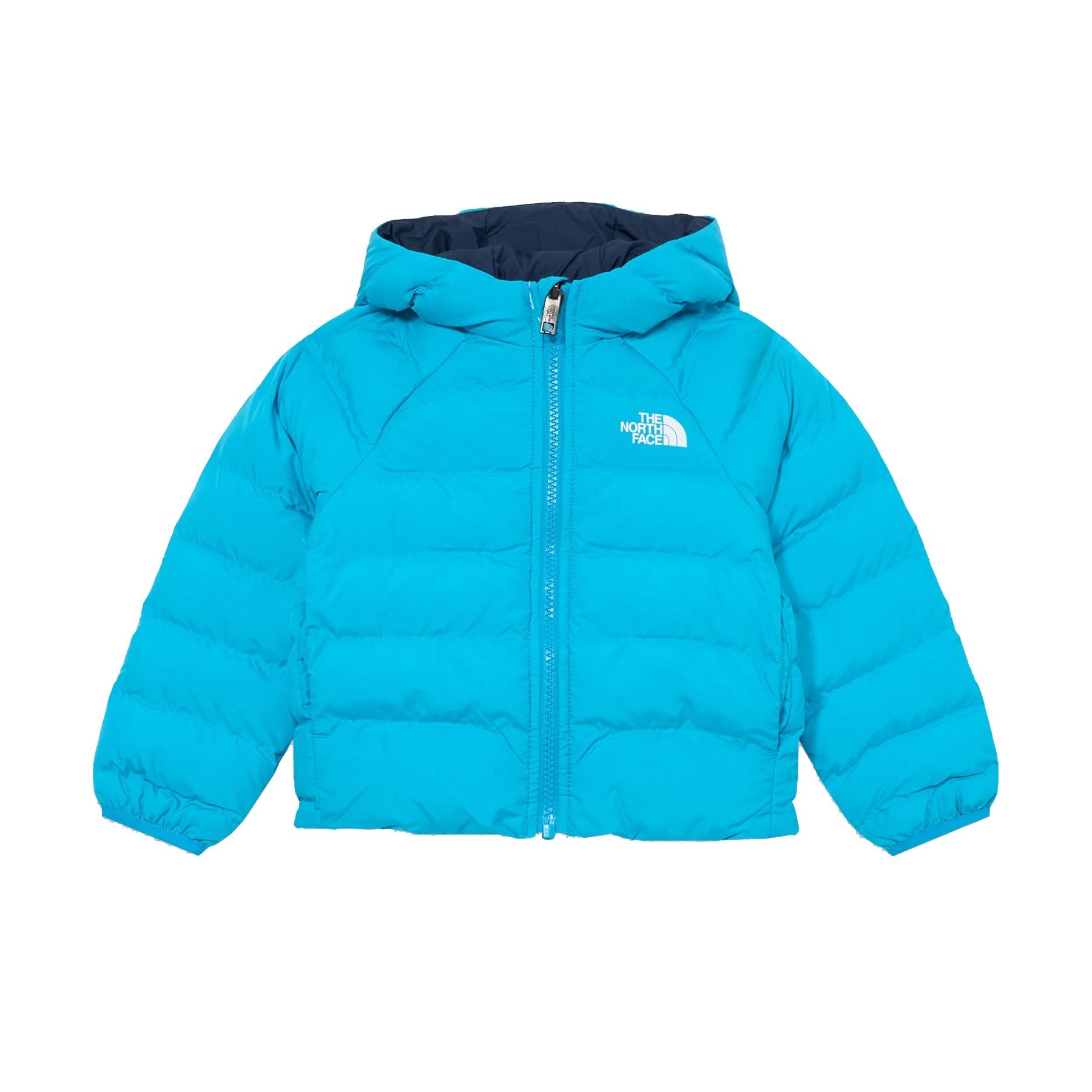 The North Face Baby Reversible Hoodie in Blue and Light Blue