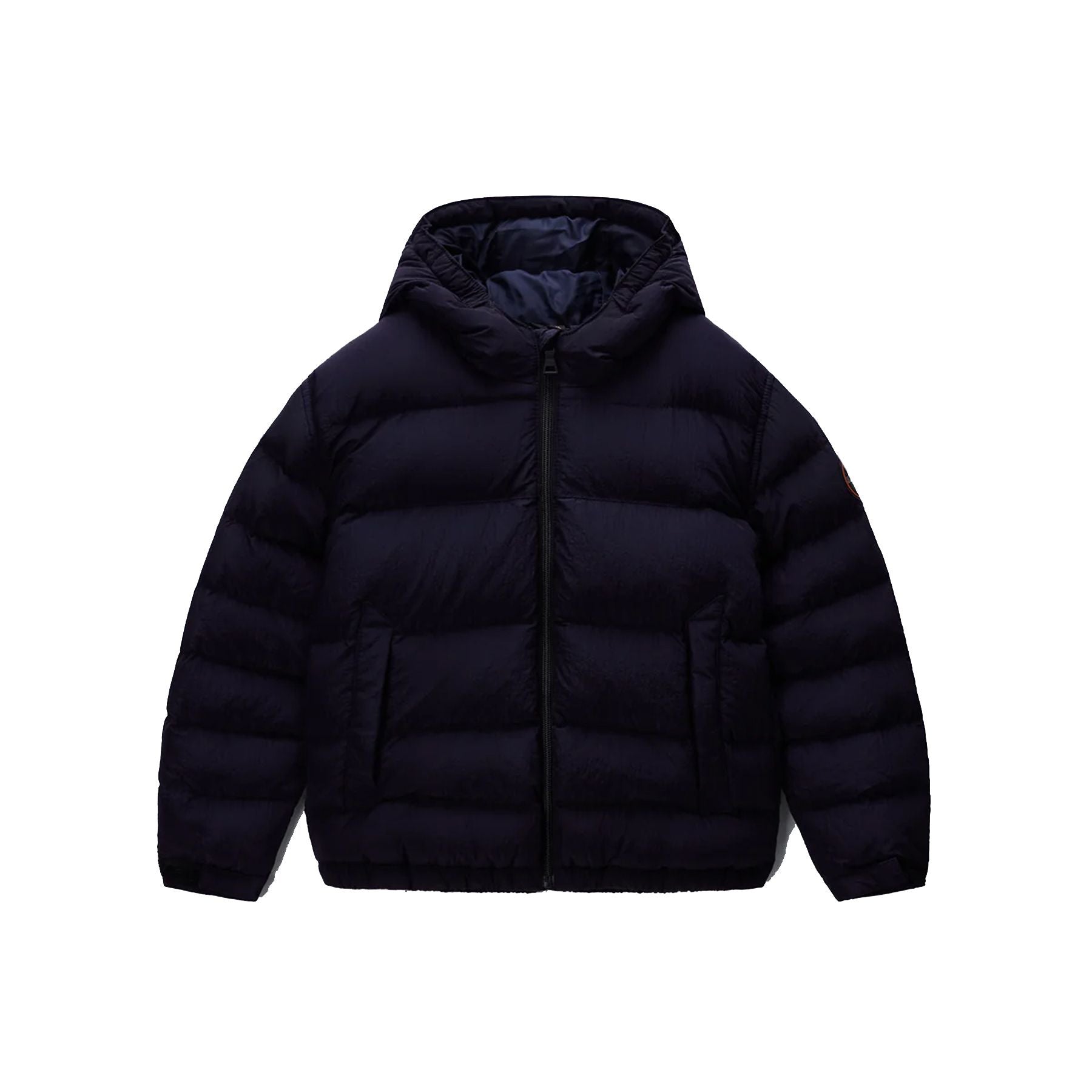 Napapijri Blue Padded Jacket with Hood