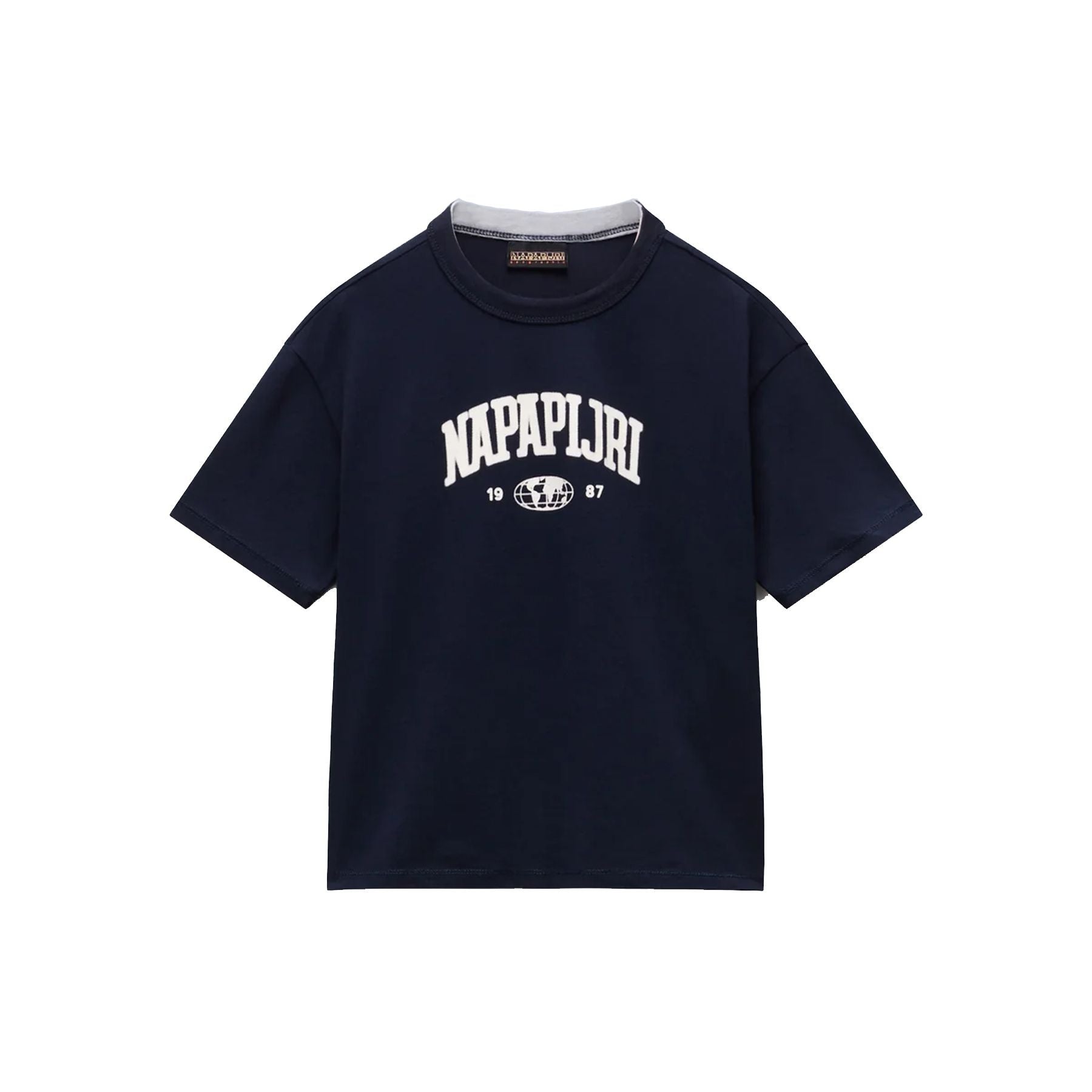 Napapijri Comfortable Crew Neck T-Shirt Blue