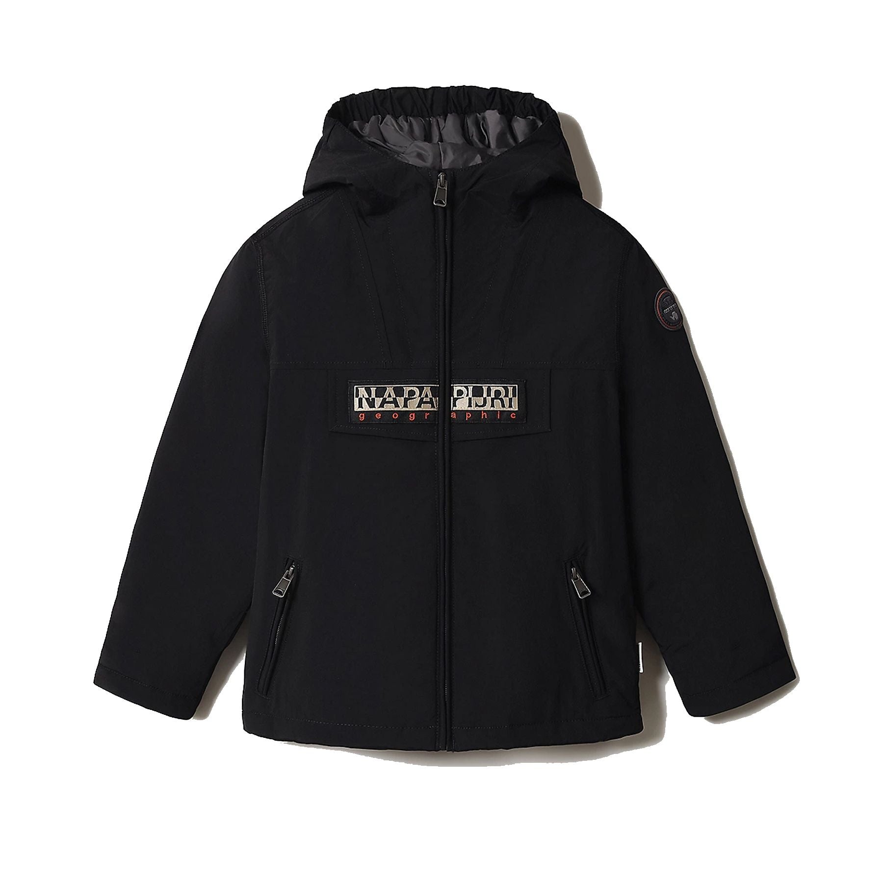 Napapijri Full Zip Jacket with Hood and Logo Flap