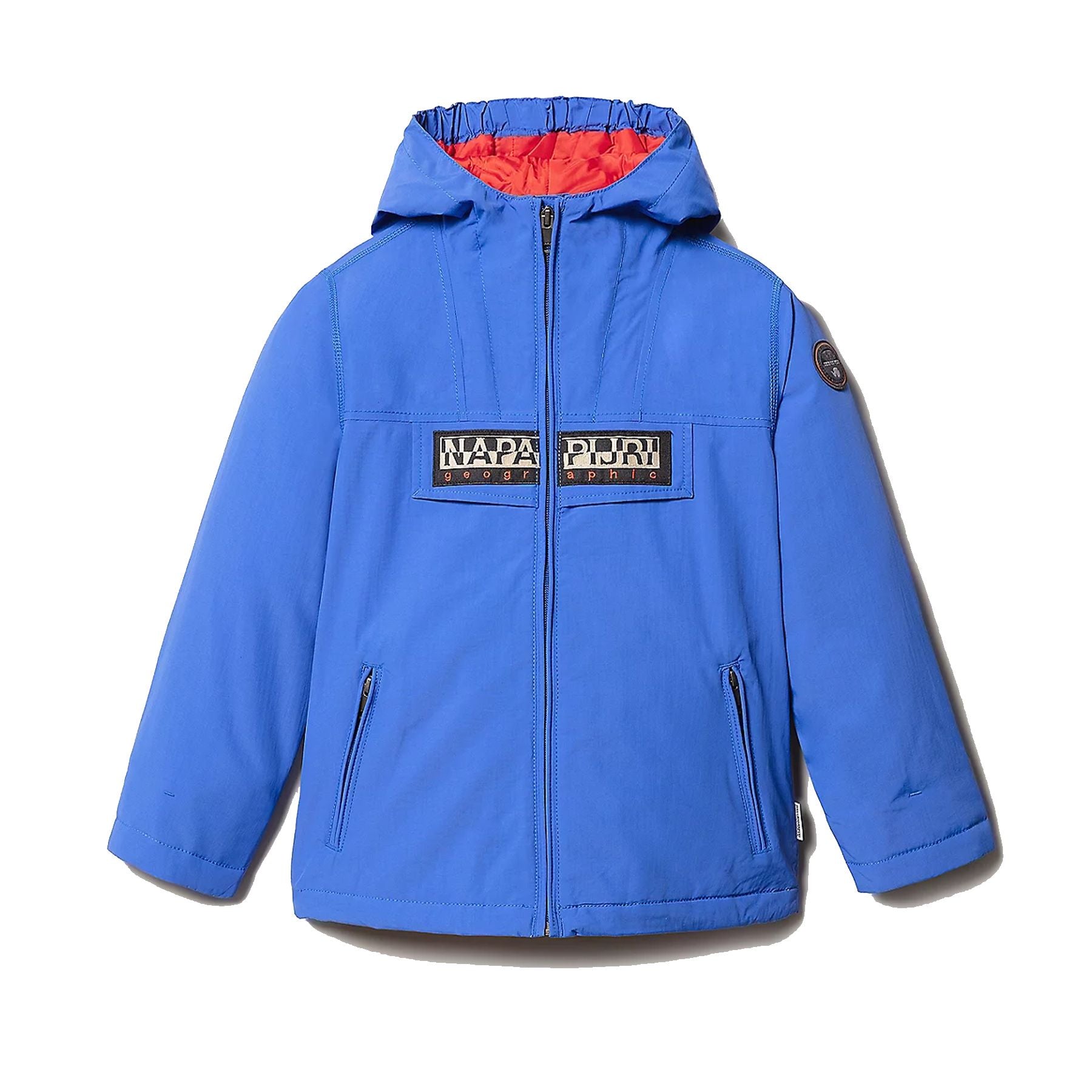 Napapijri Full Zip Jacket with Hood and Logo Flap