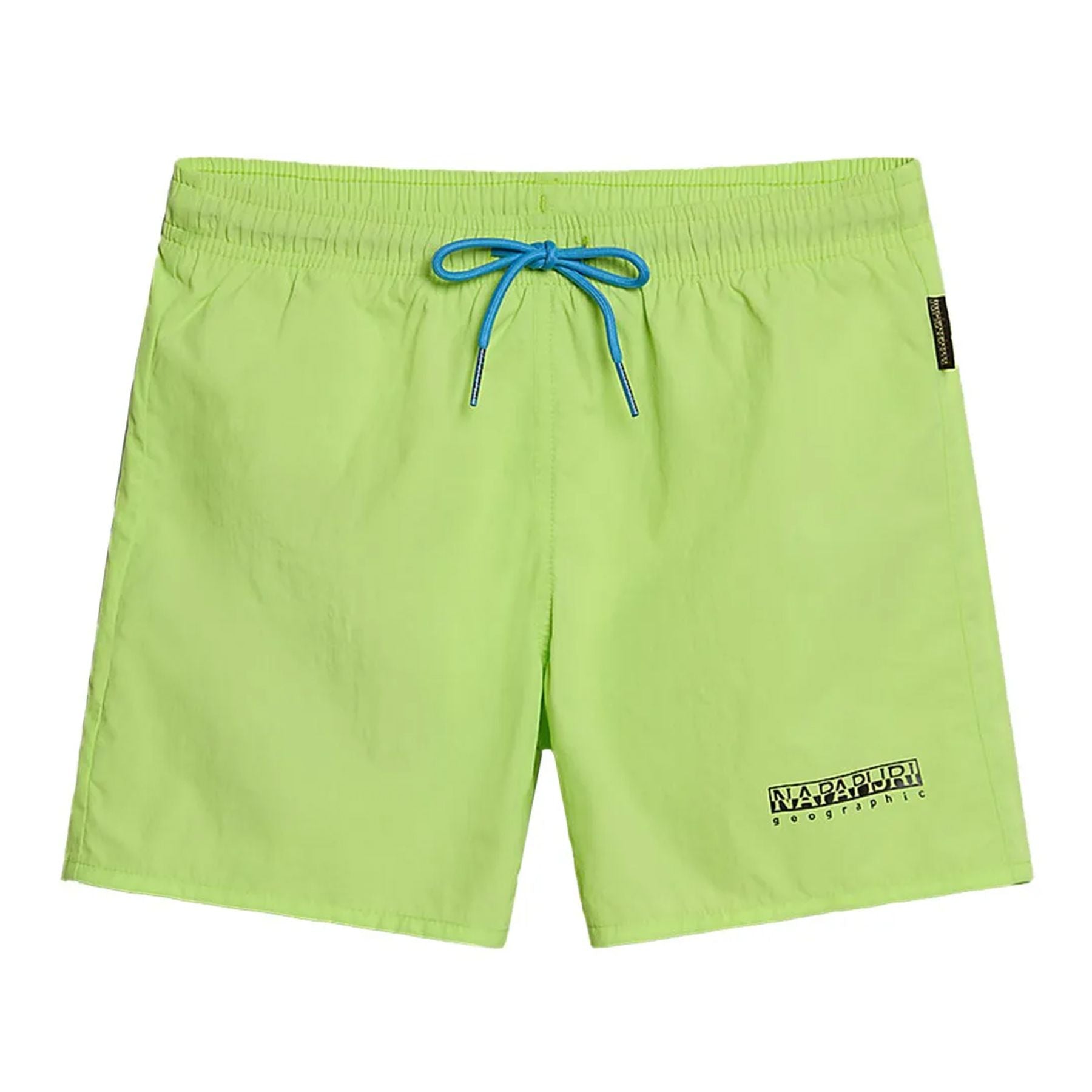 Napapijri Solid Color Swimsuit with Brand Print