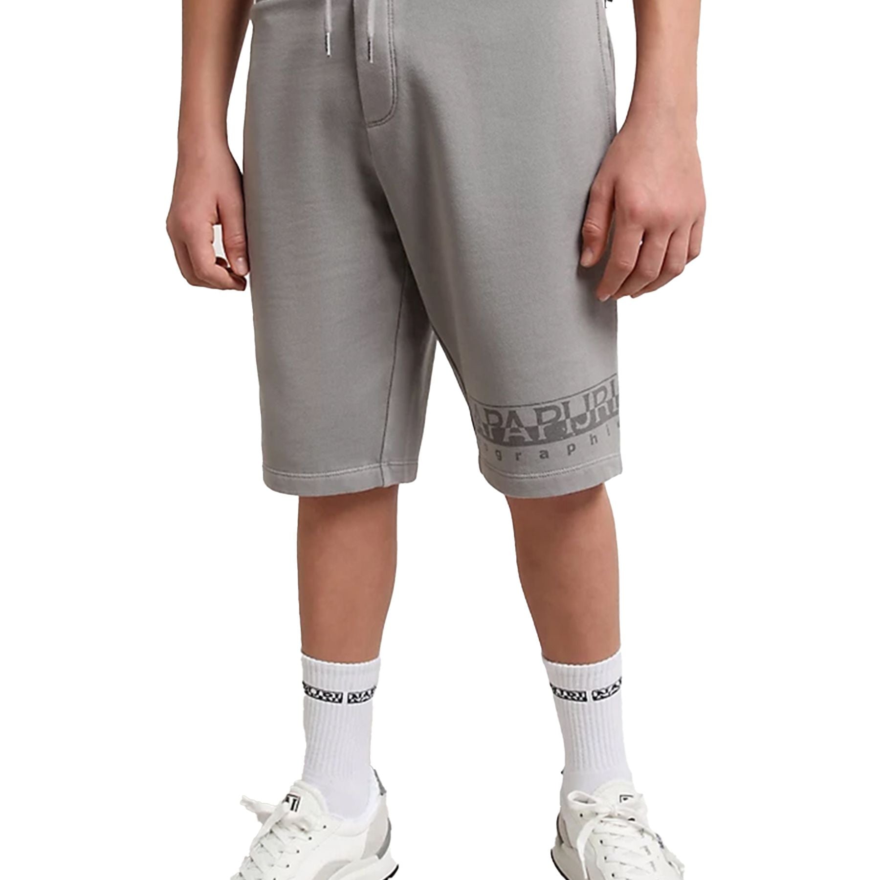 Napapijri Pigment Dye Bermuda Shorts with Logo Print