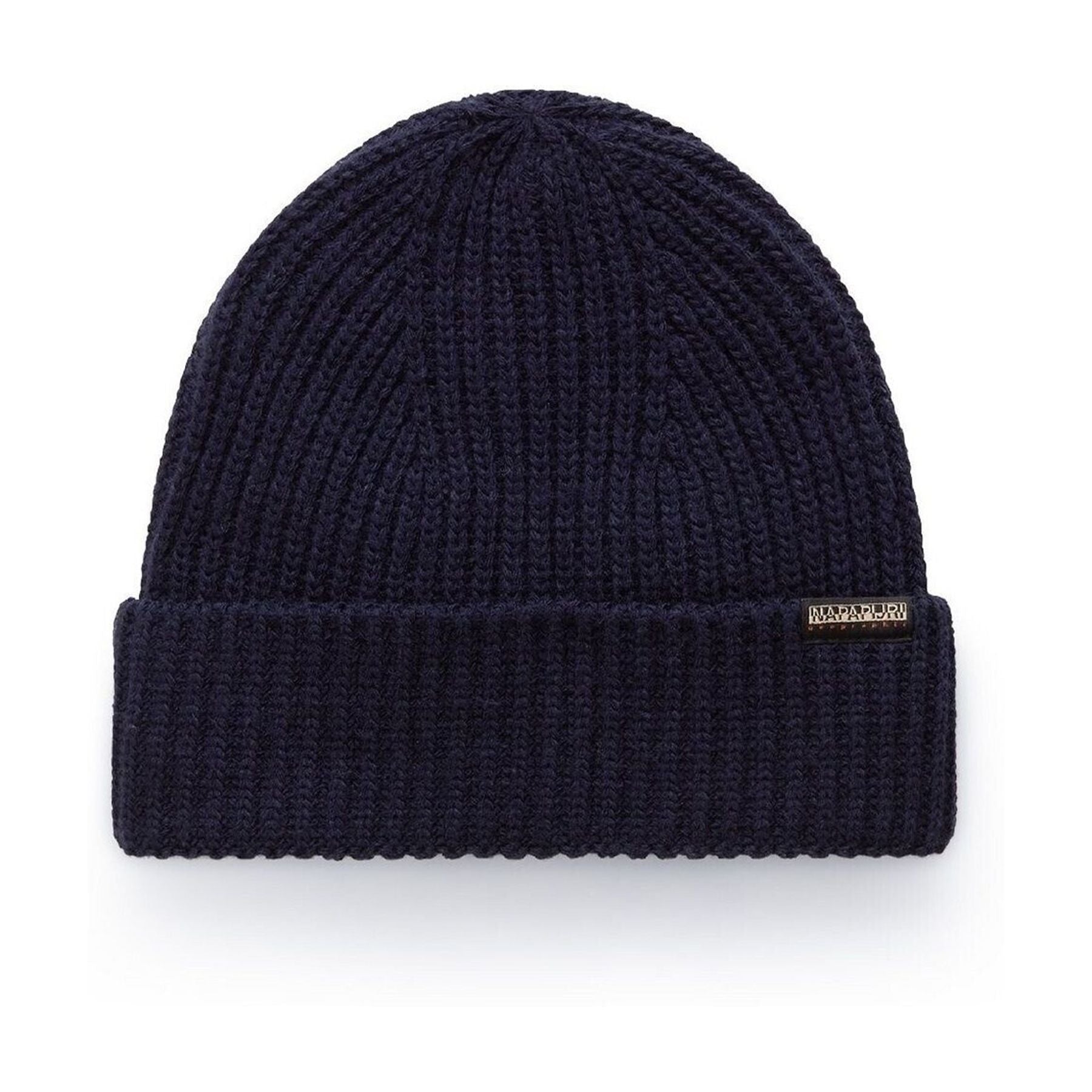 Napapijri Ribbed Knit Hat Blue