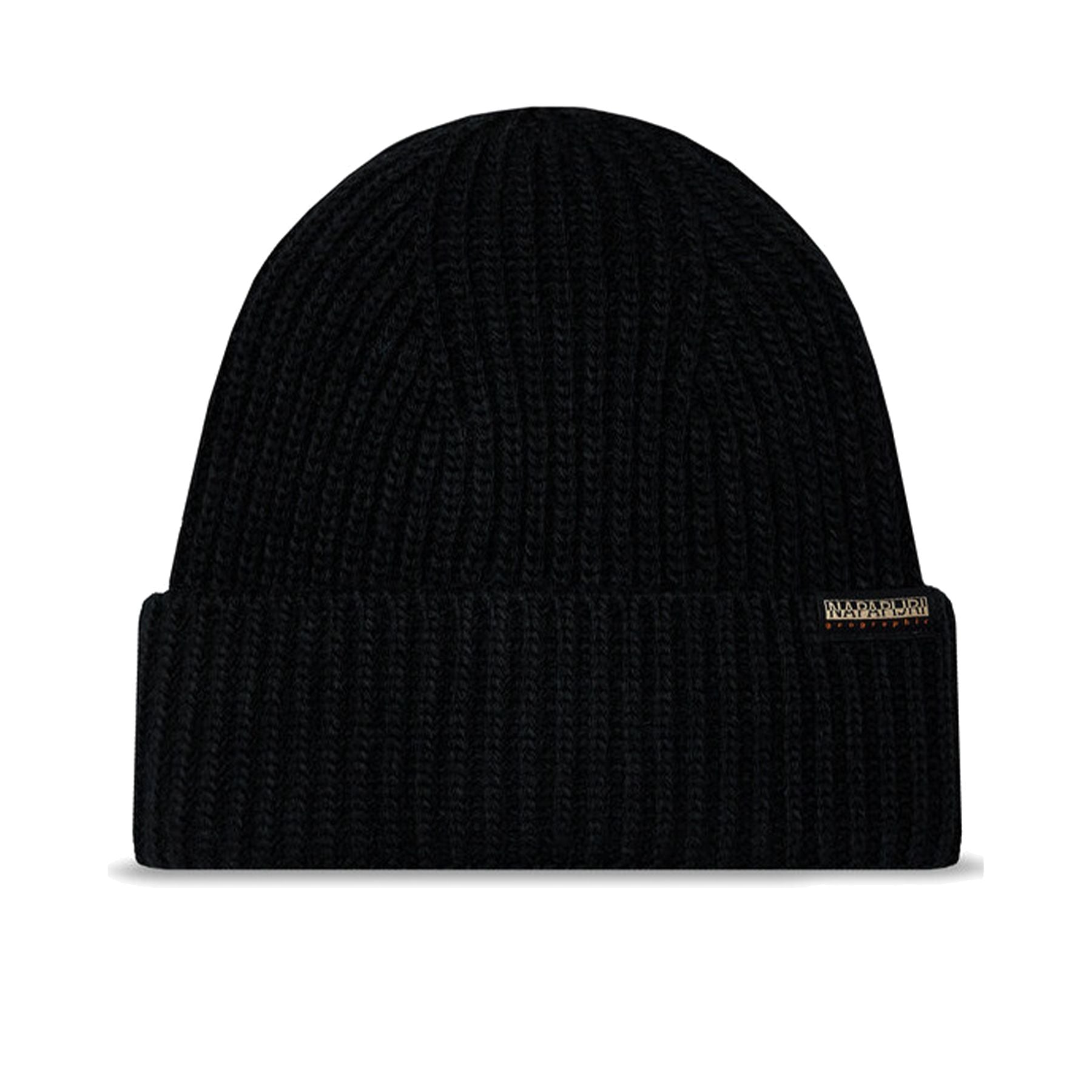 Napapijri Ribbed Knit Hat Black