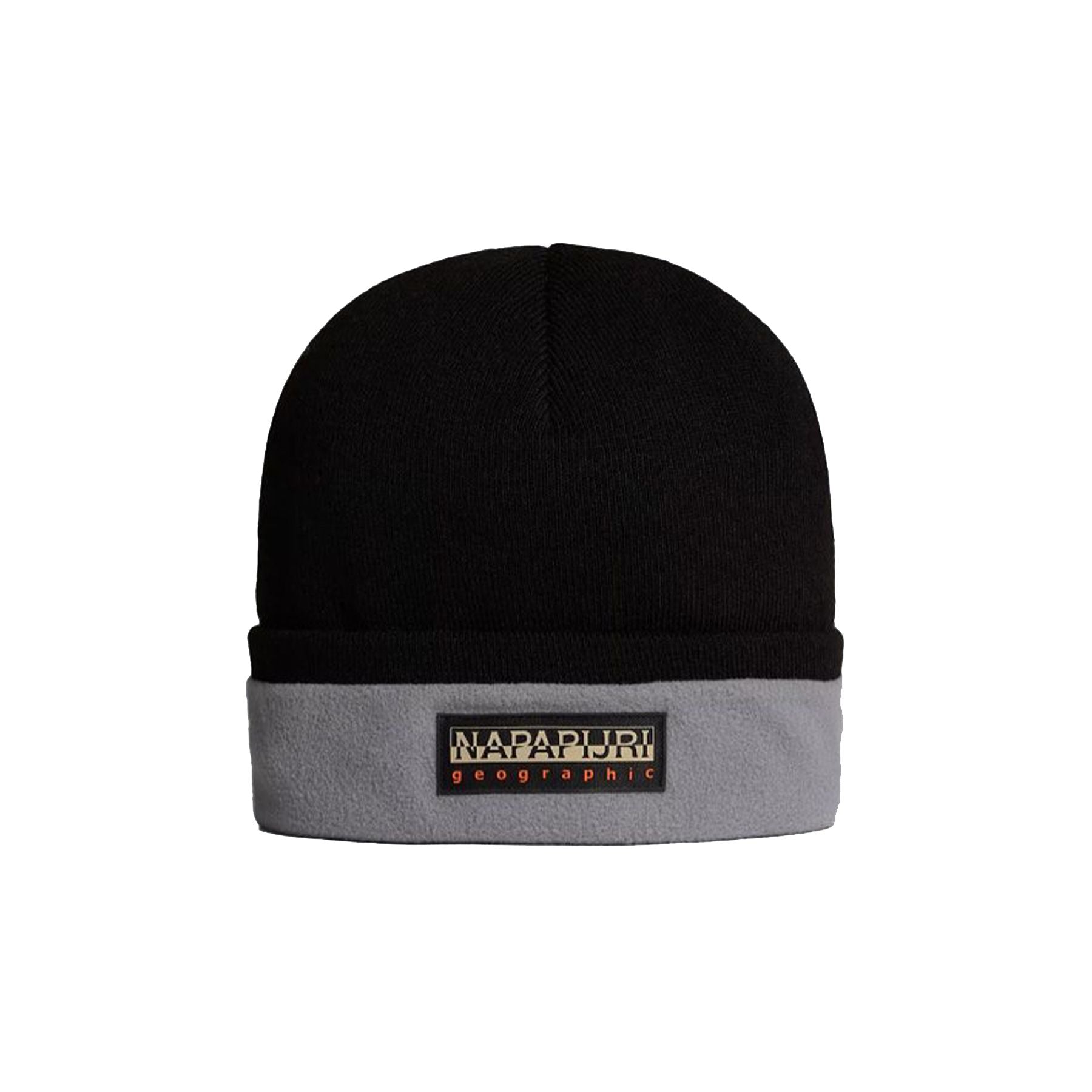Napapijri Wool Blend Fleece Hat with Logo Label