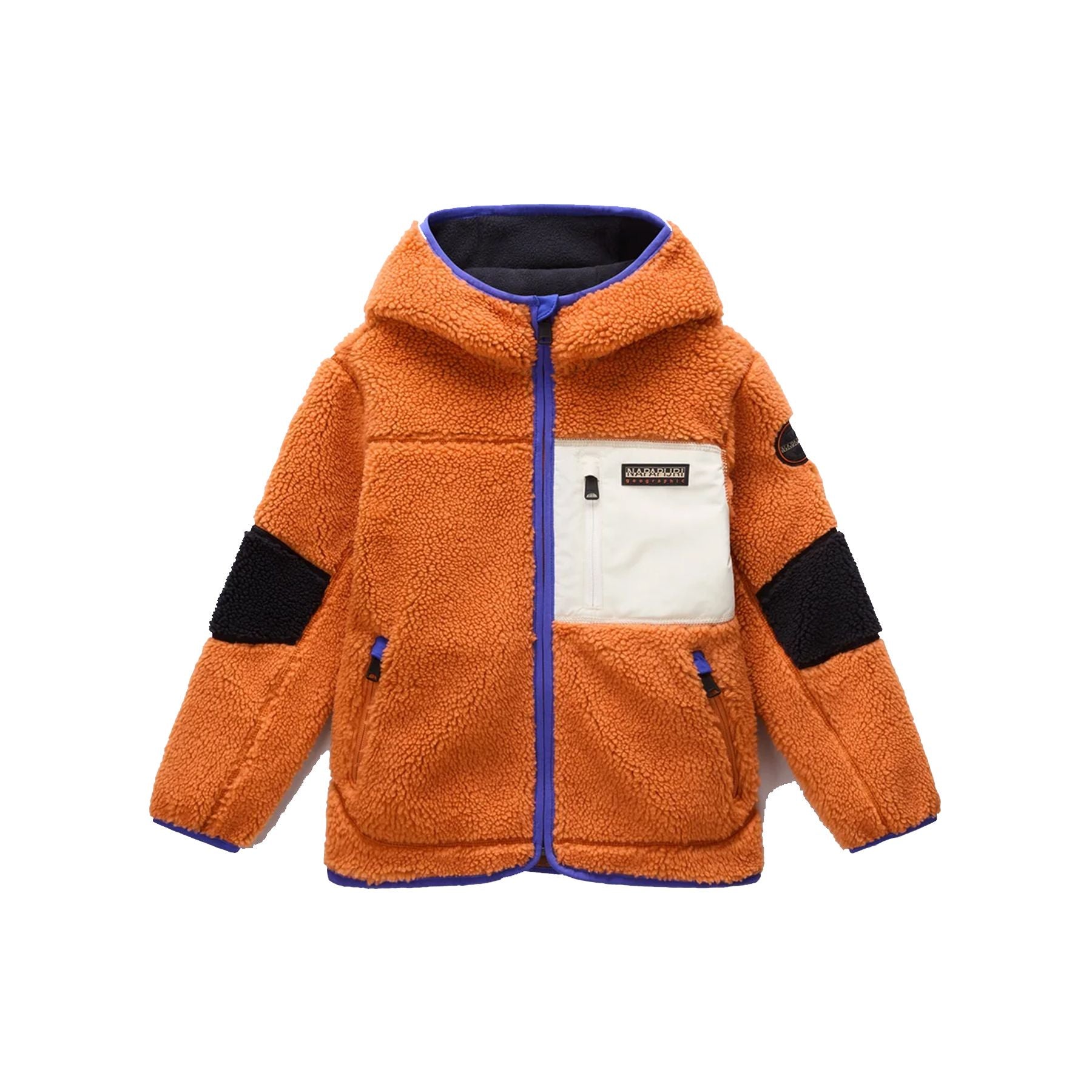 Napapijri Yupik Full Zip Orange Fleece Jacket