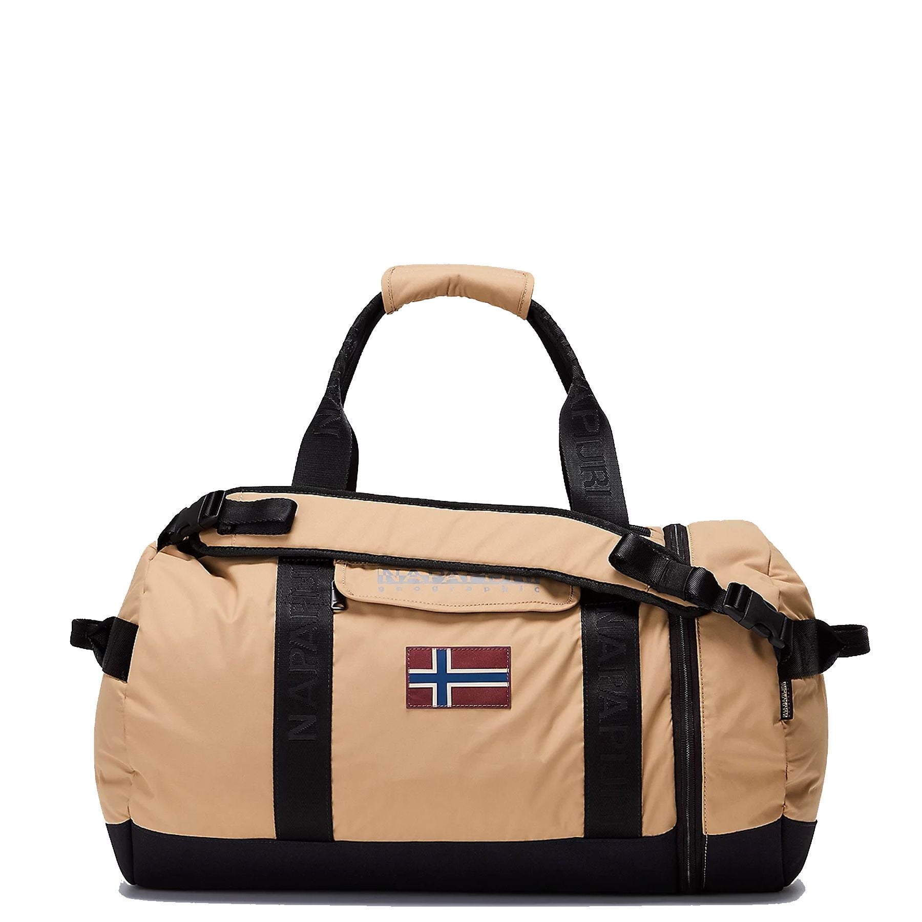 Napapijri Bering Travel Duffel Bag Beige Black