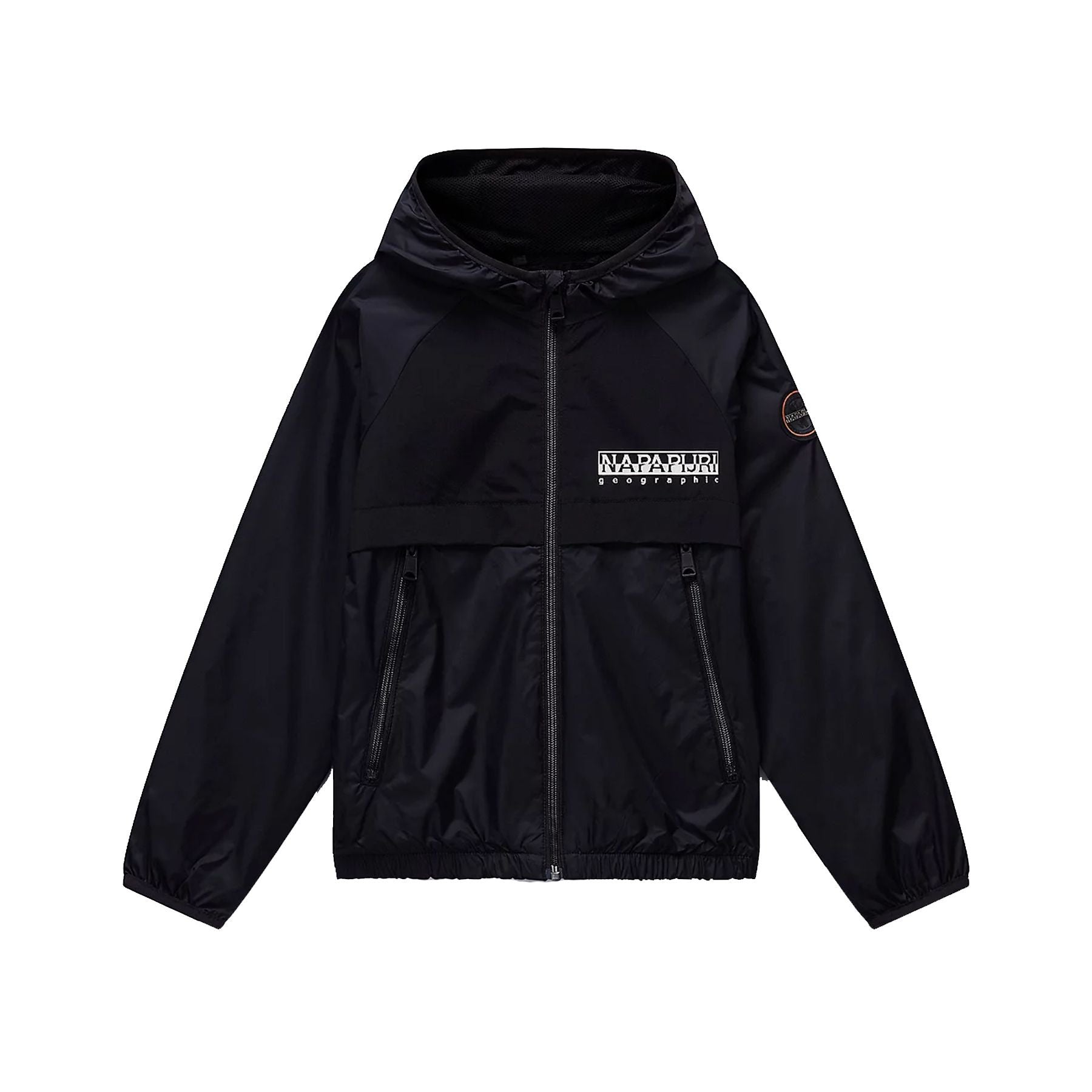 Napapijri Lightweight Jacket in Black with Open Hood