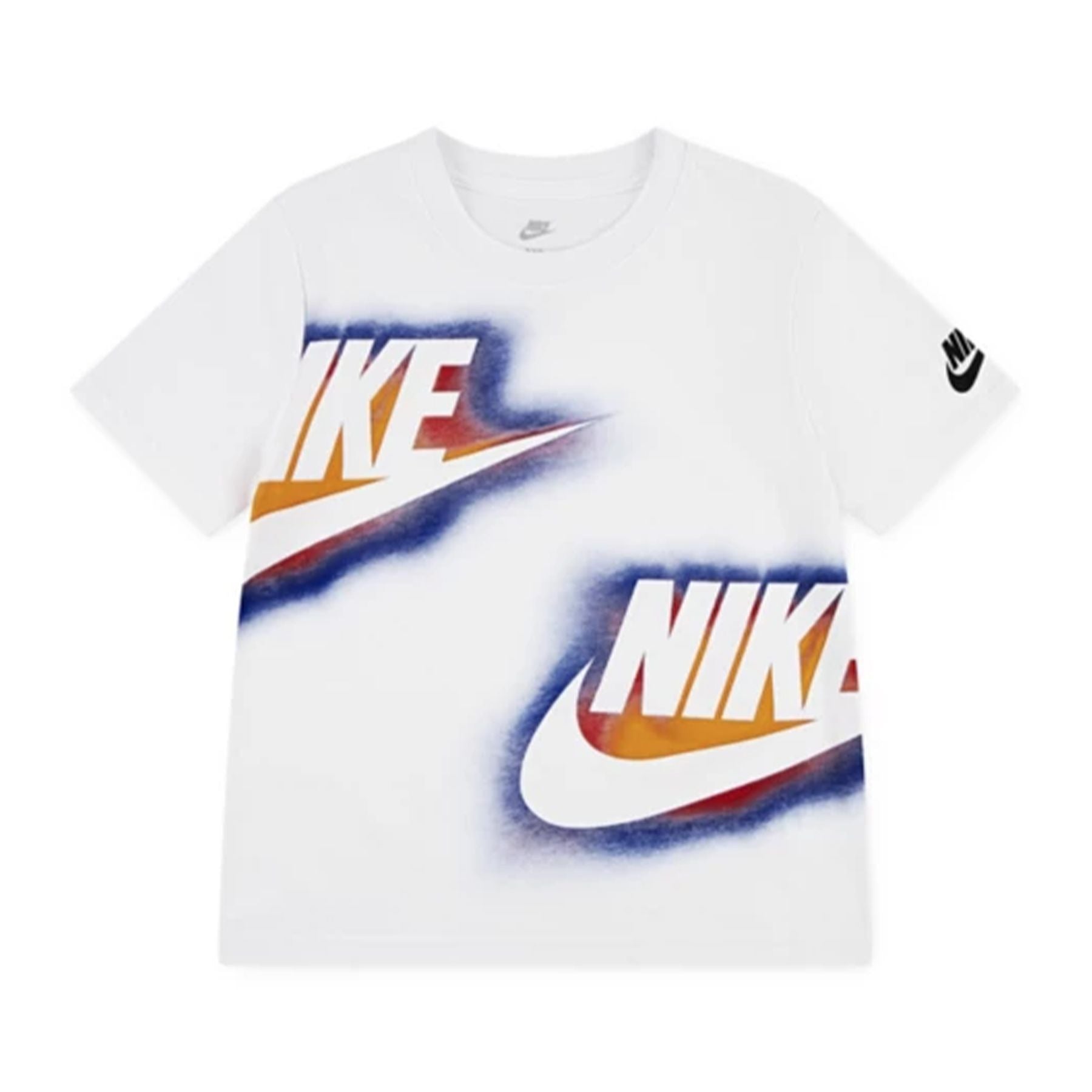 Nike White Crew Neck T-Shirt with Print
