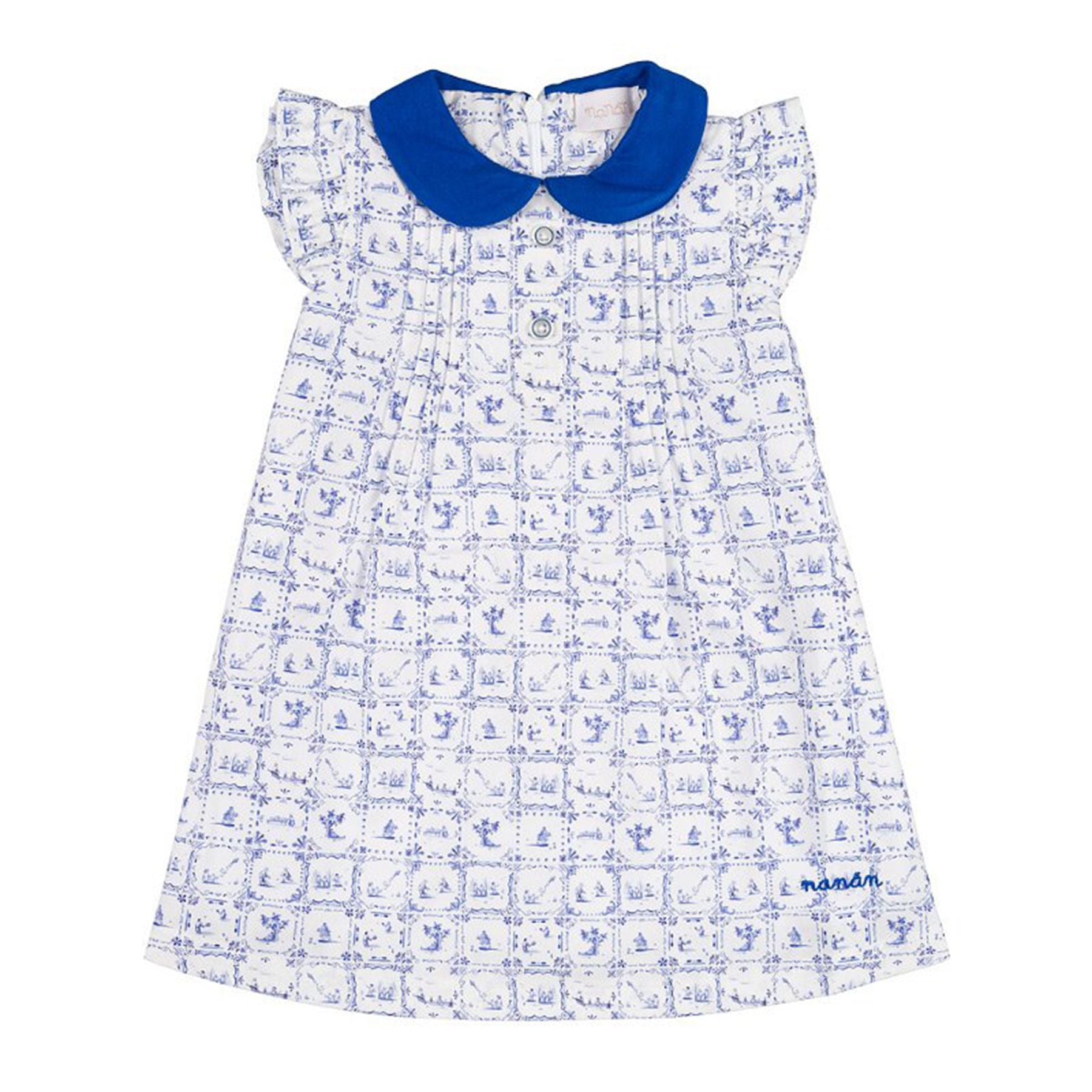 Nanan Dress with All Over Collar