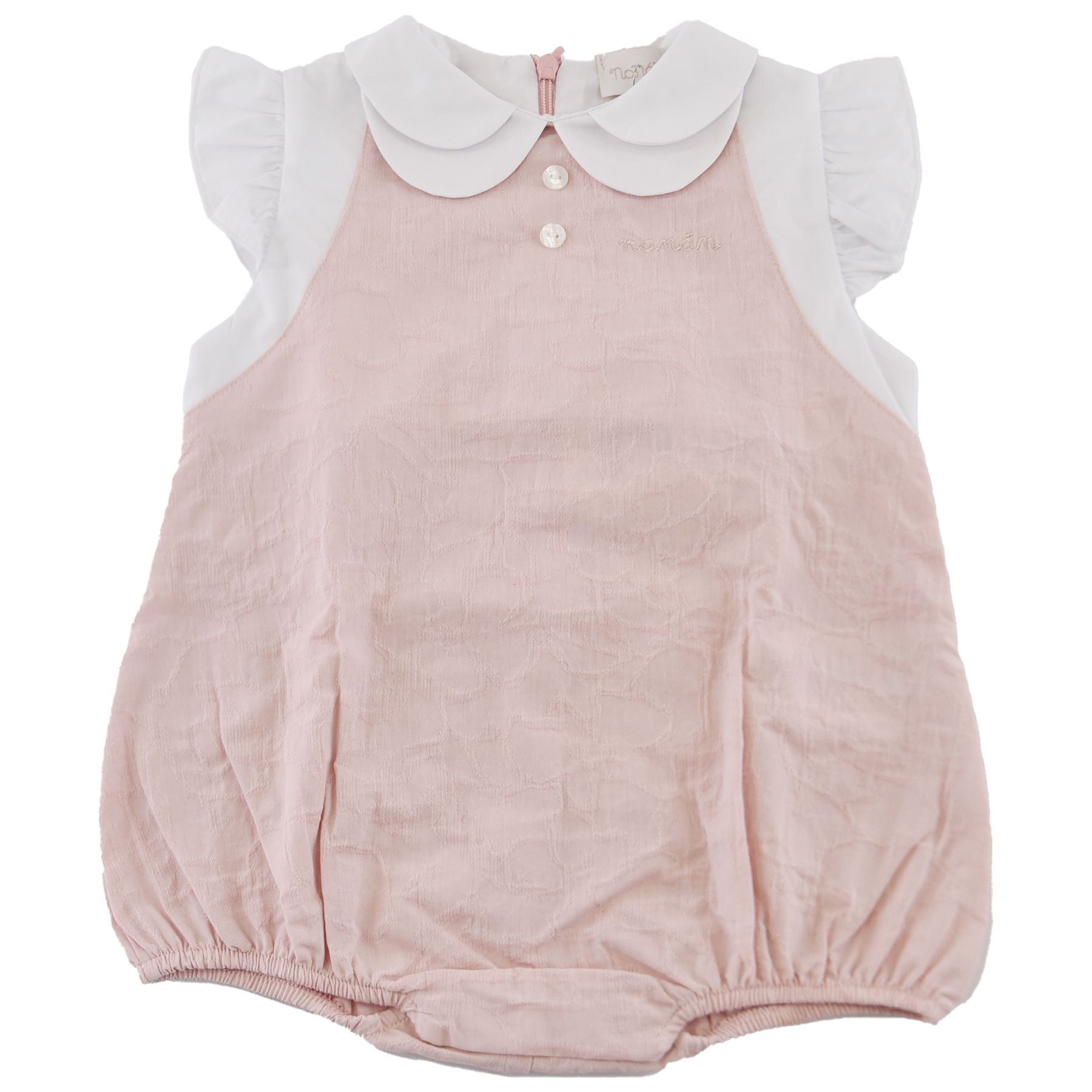 Romper with double collar