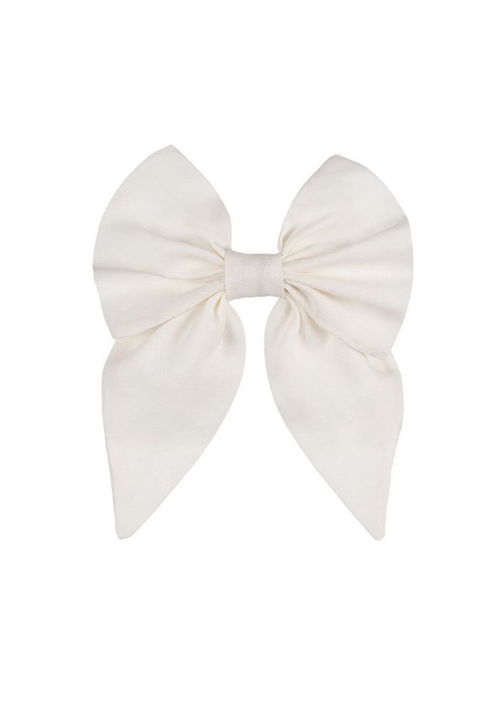 Nanan Fiocco Molletta C/fiocco in Lino Off White