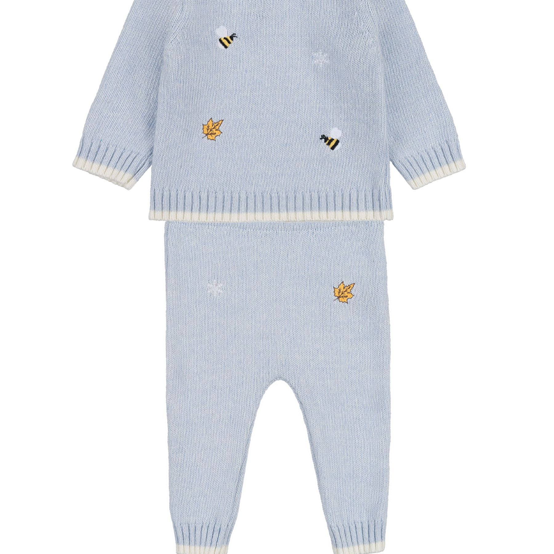 Nanan Two-Piece Thread Romper with Embroidery