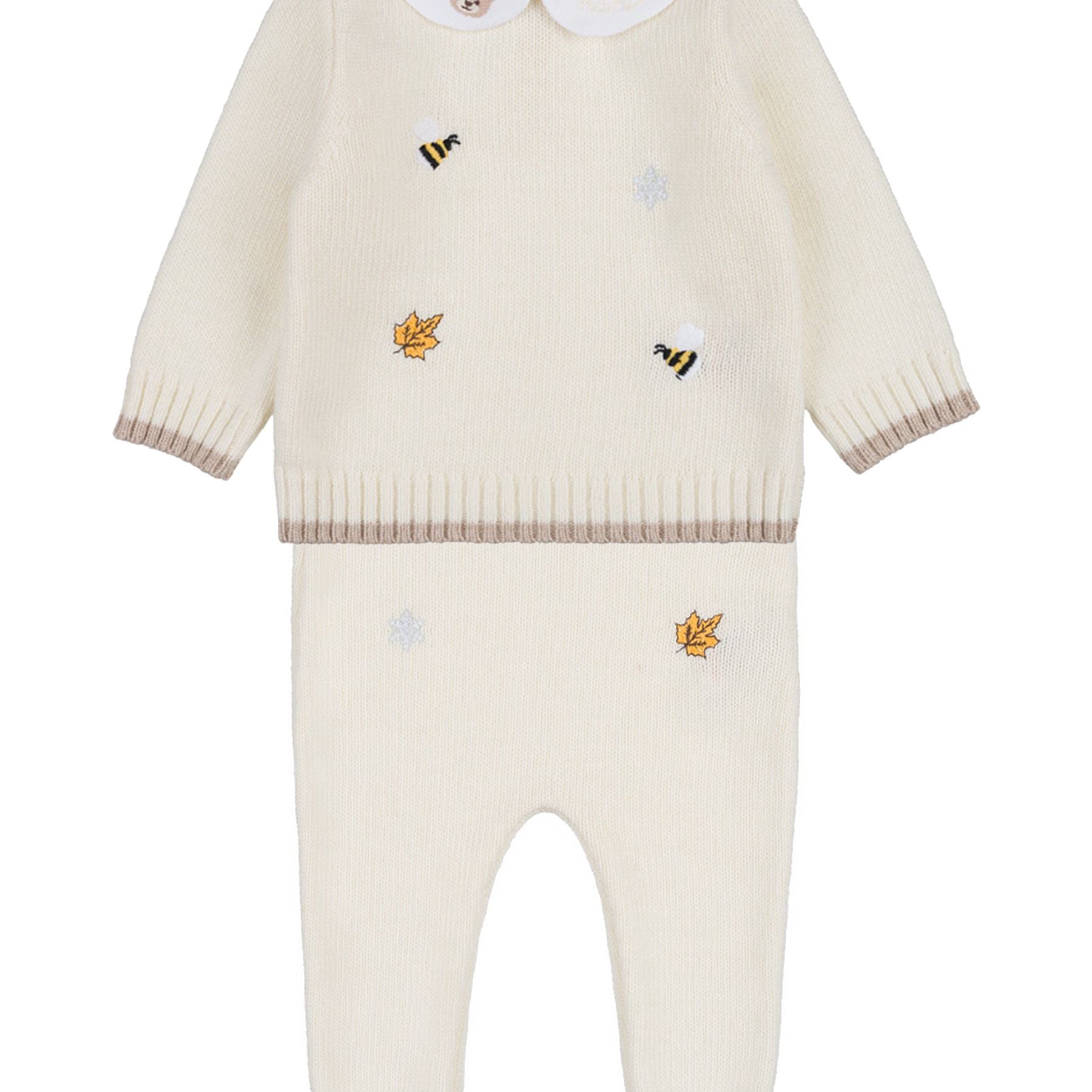 Nanan Two-Piece Thread Romper with Embroidery