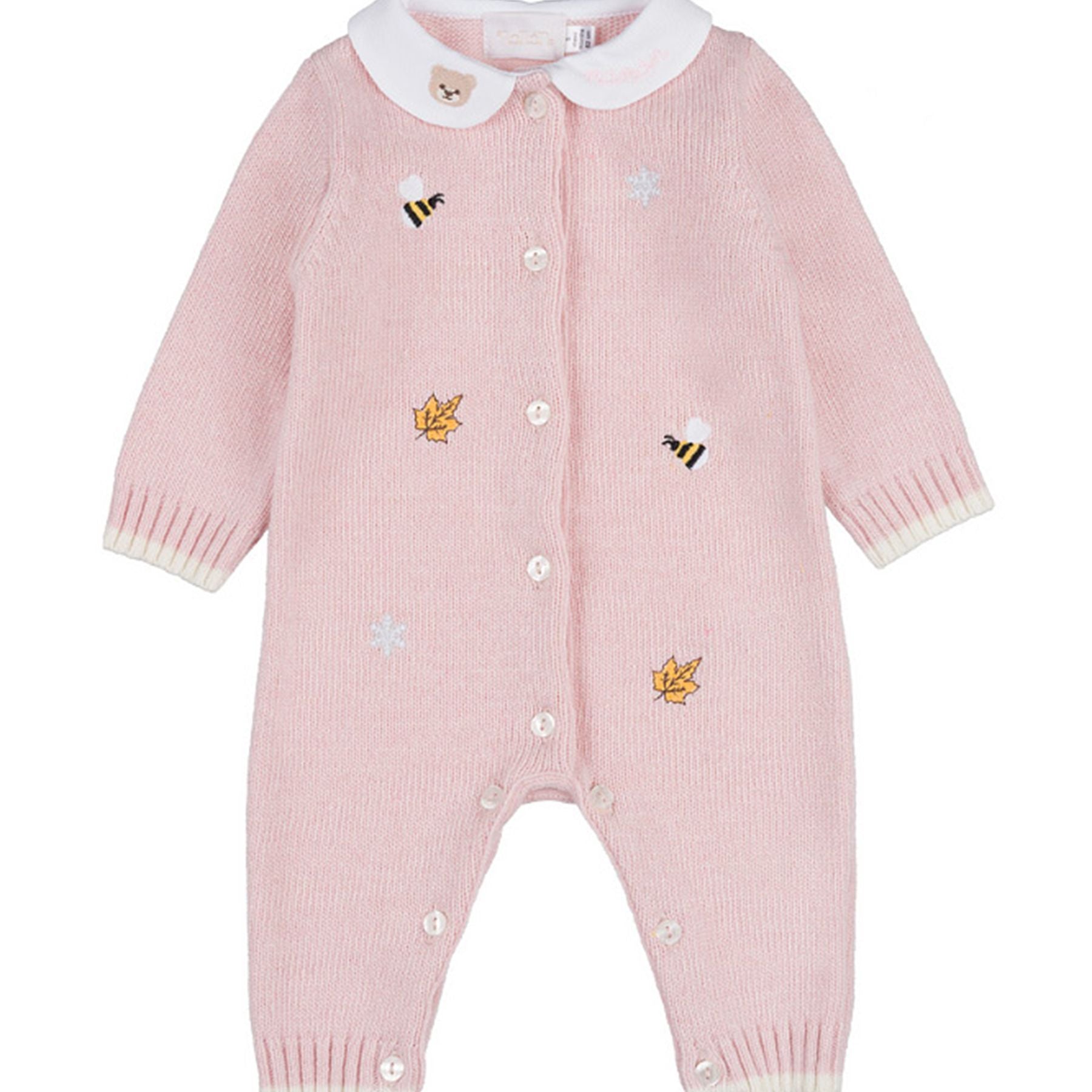 Nanan Open Front Onesie in Thread with Embroidery
