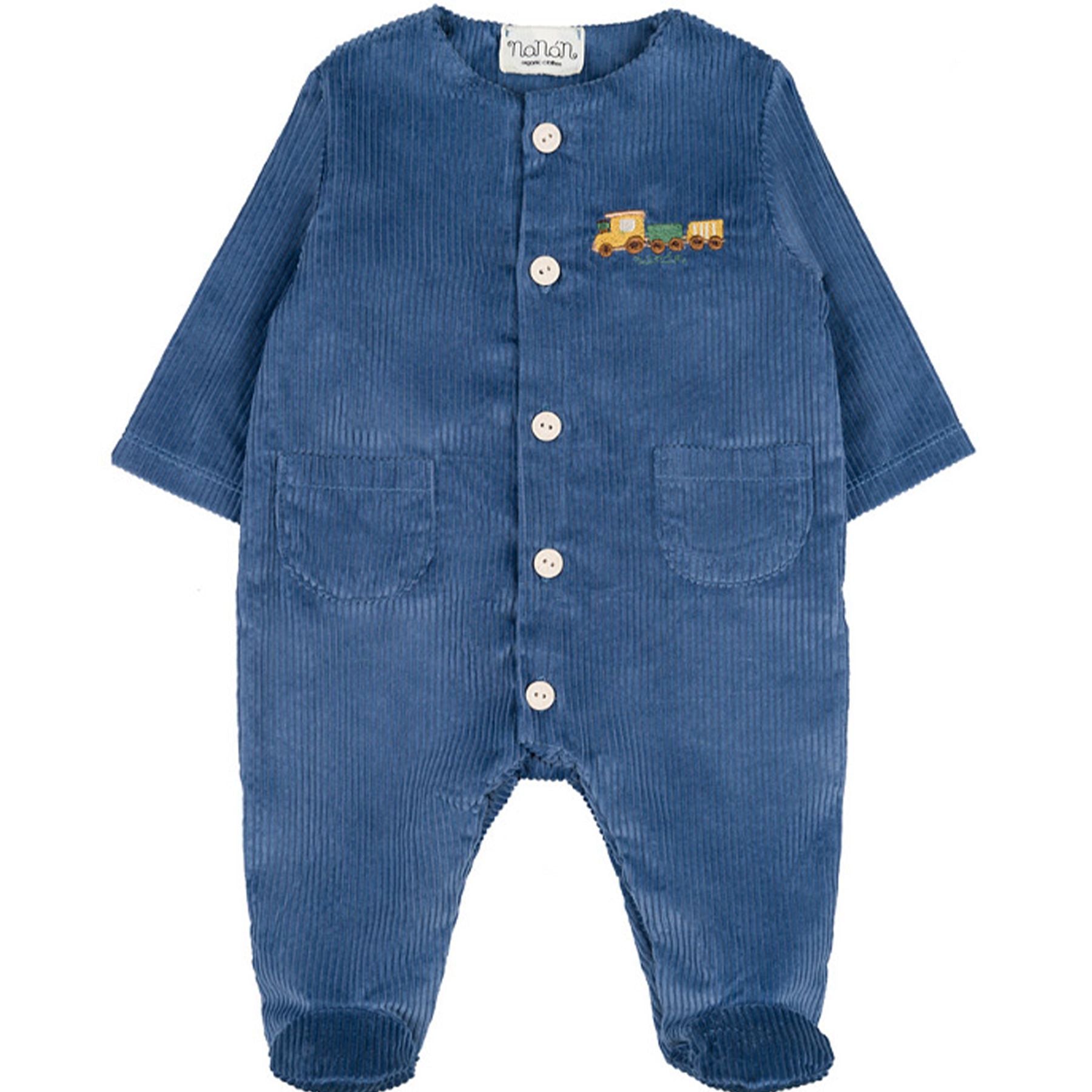 Nanan Open Front Onesie with Feet