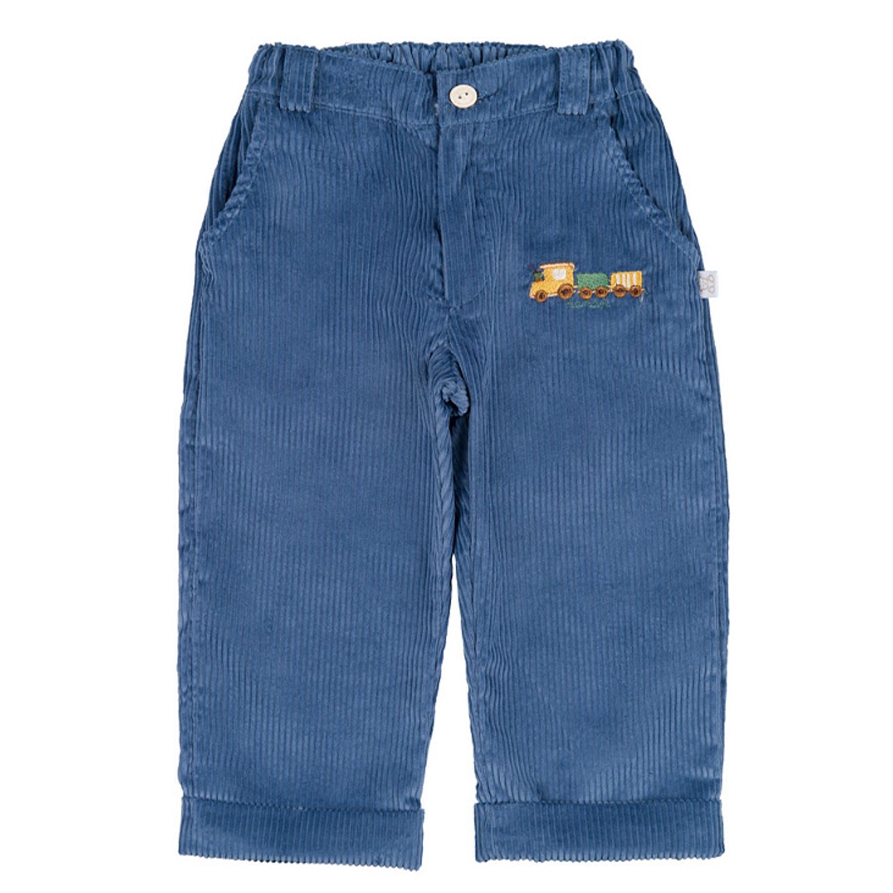 Nanan Blue Trousers with Train