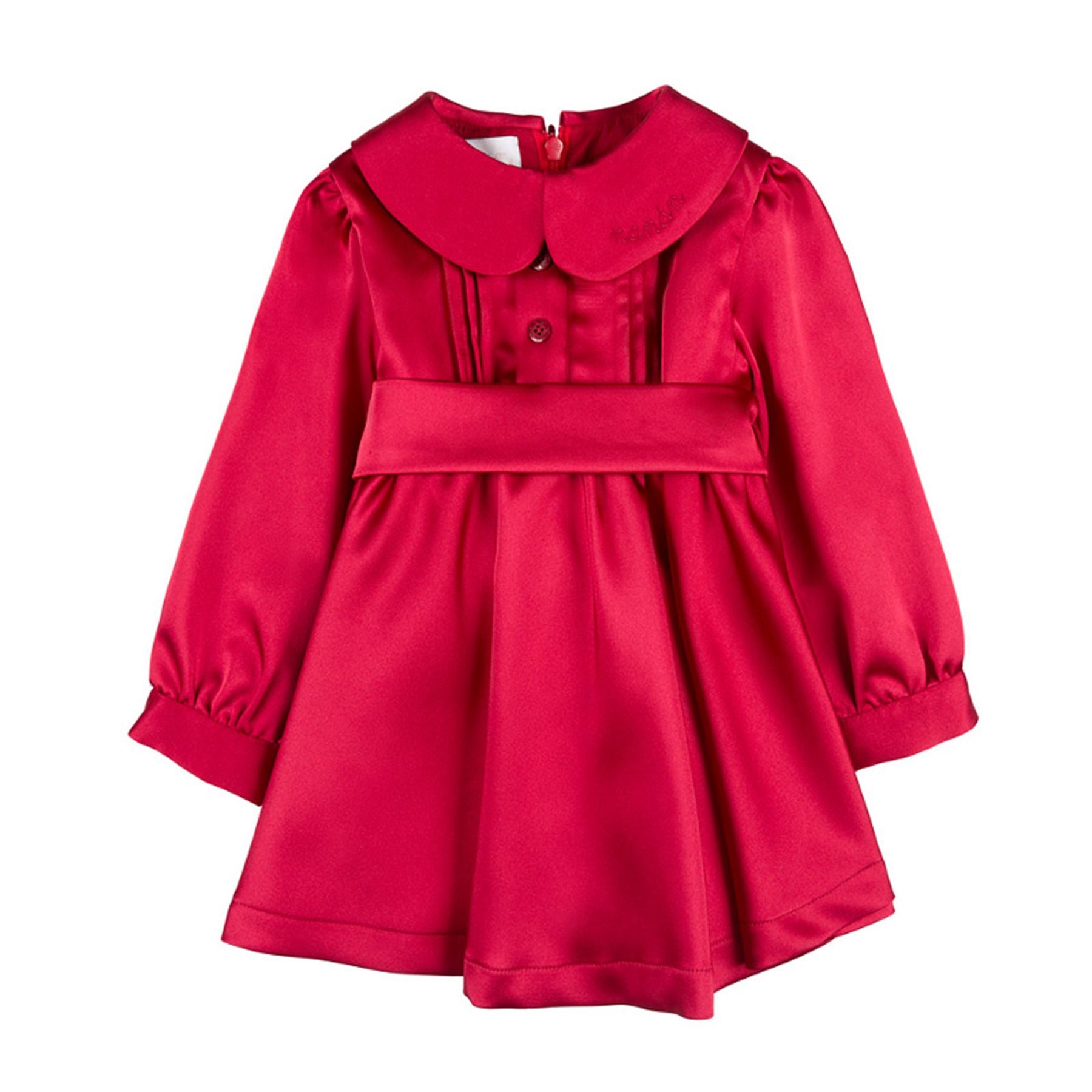 Nanan Elegant Long Sleeve Red Dress