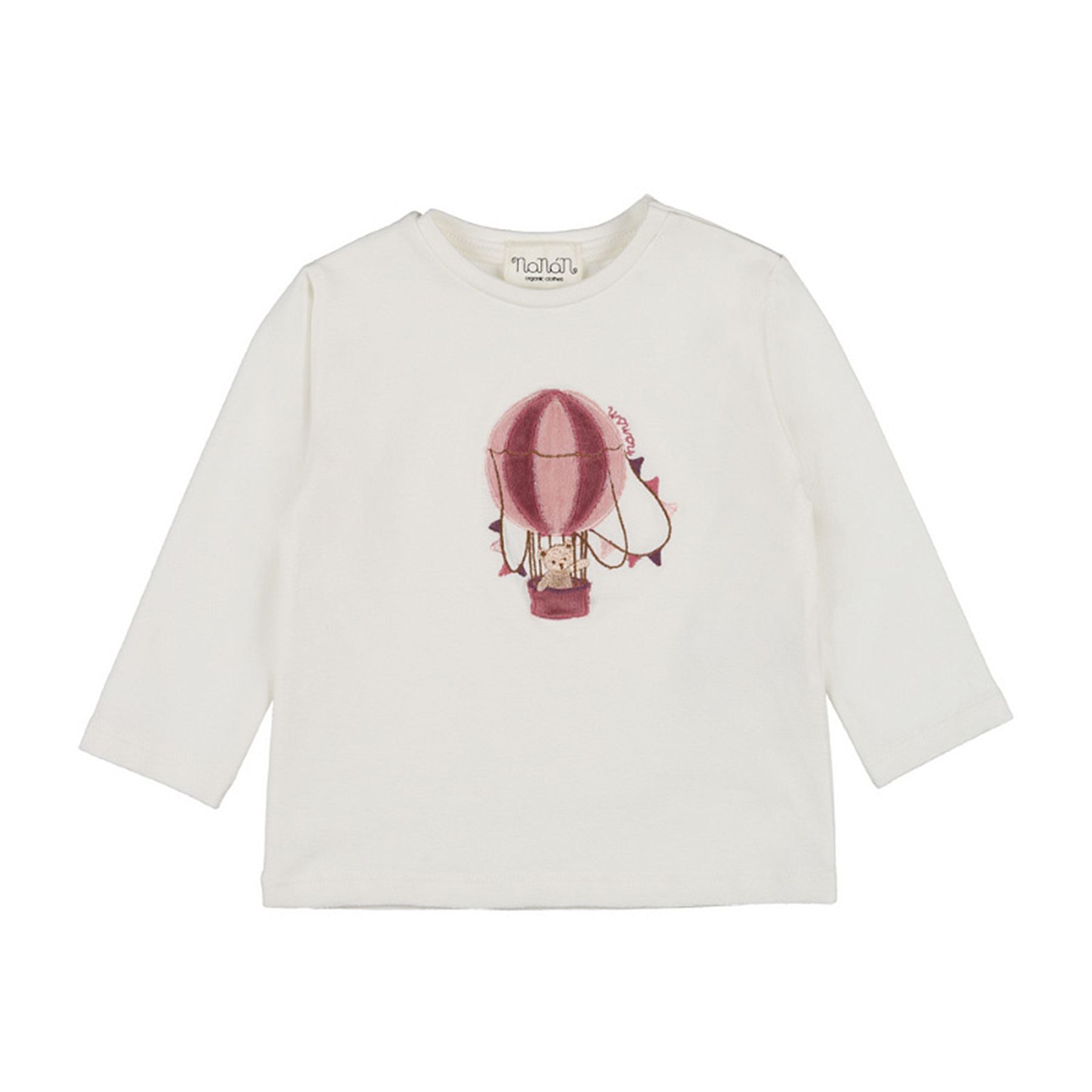 Nanan White T-shirt with Hot Air Balloon