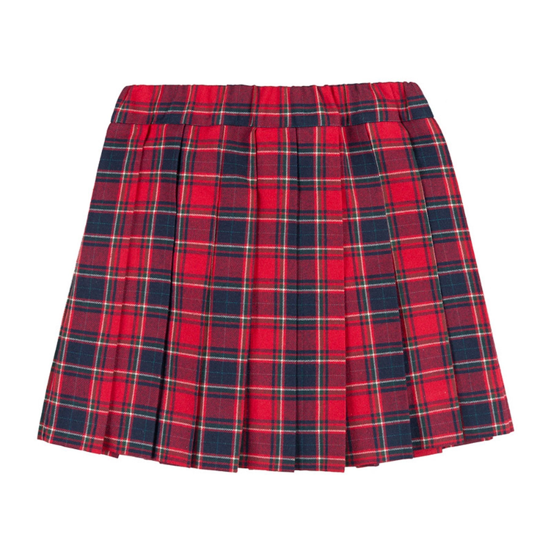 Nanan Pleated Tartan Skirt