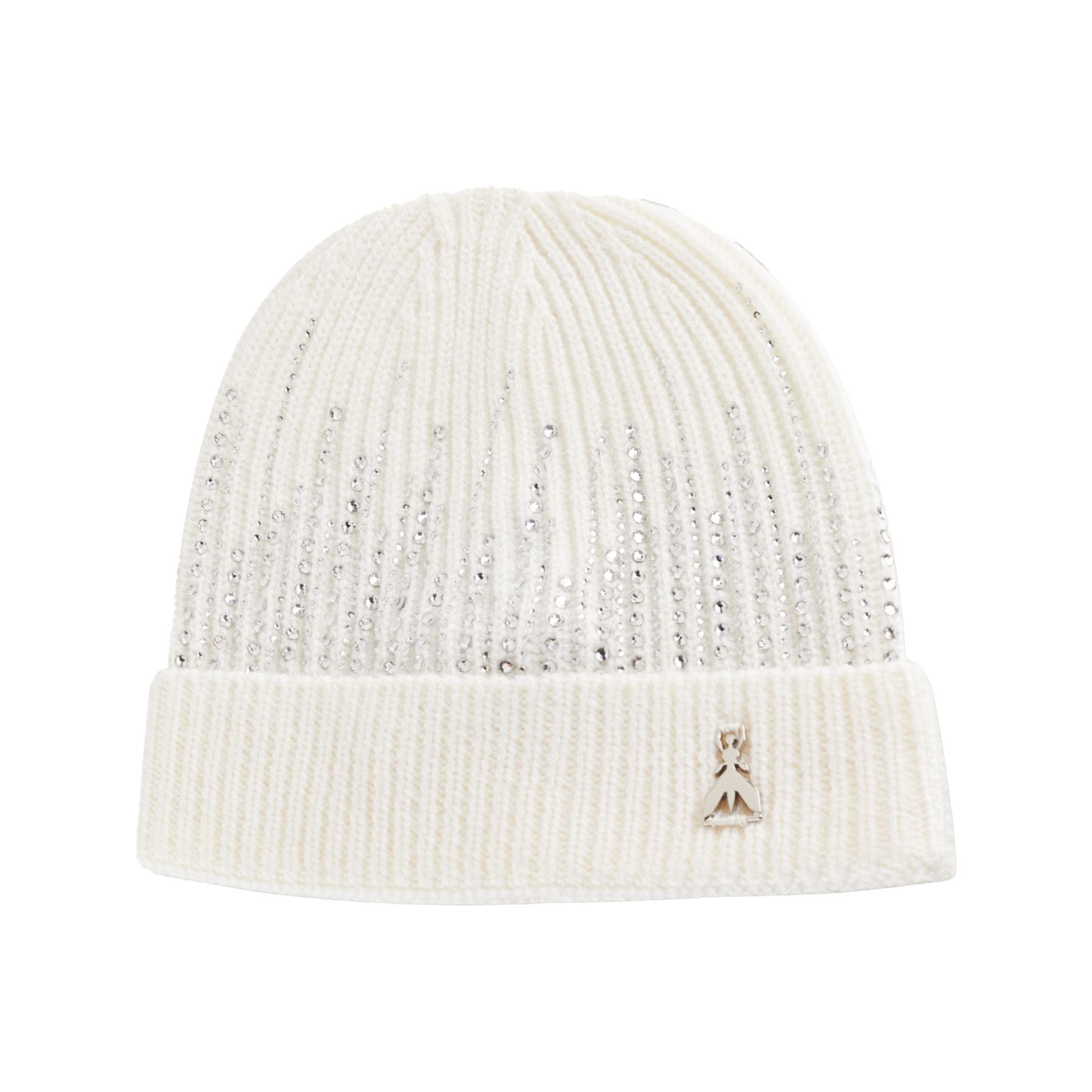 Patrizia Pepe Knit Hat with Rhinestones