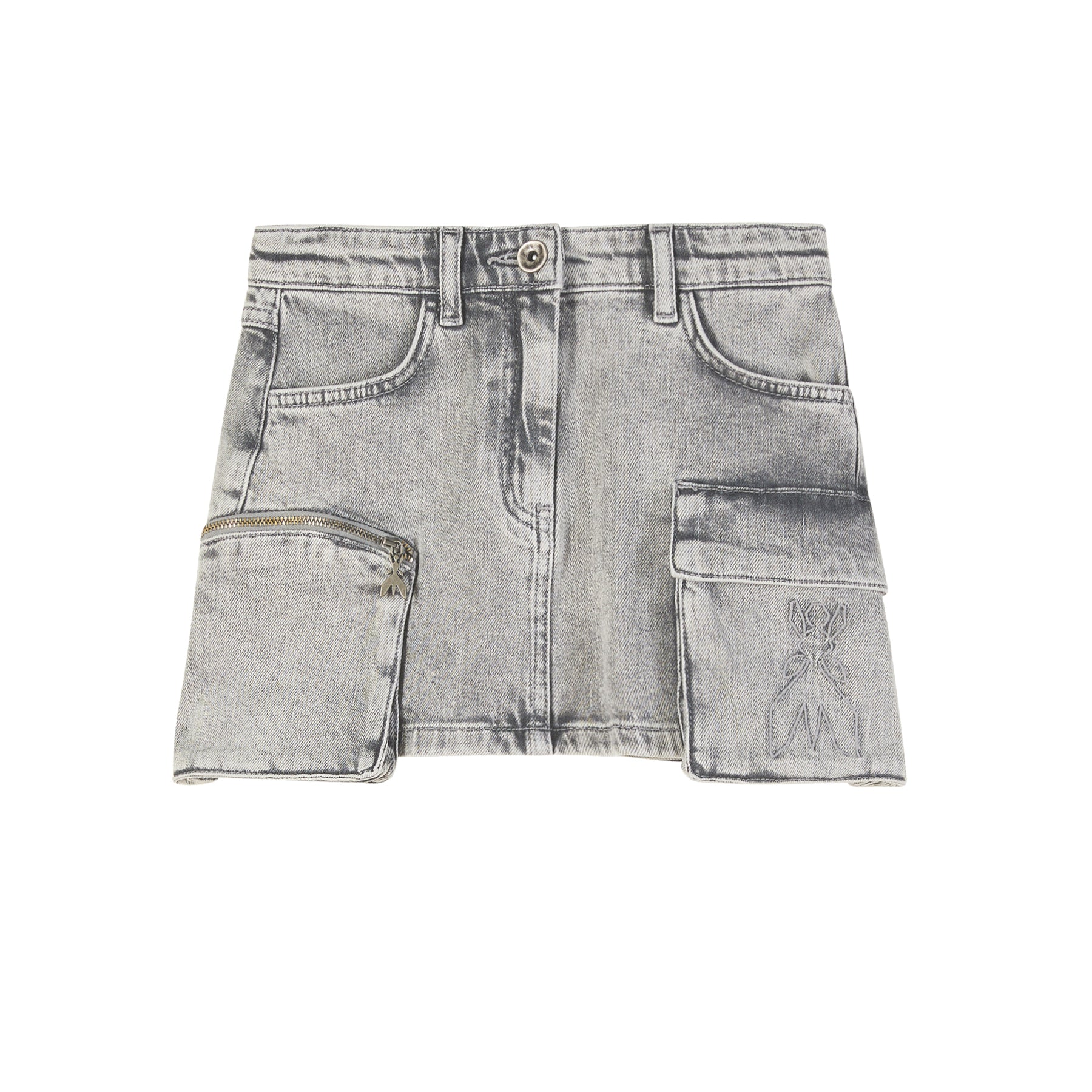 Patrizia Pepe Grey Denim Skirt
