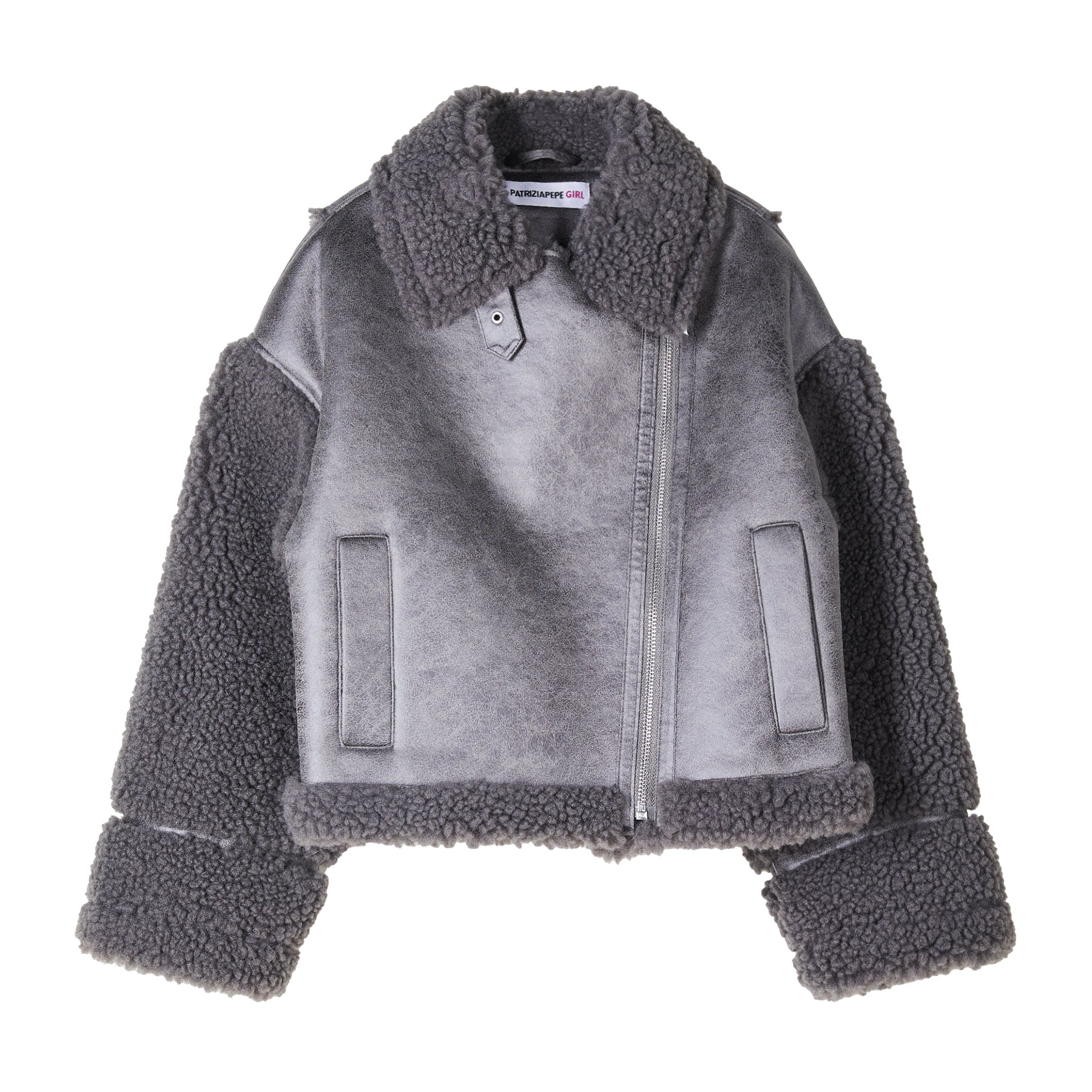 Patrizia Pepe Beige Eco Fur Coat