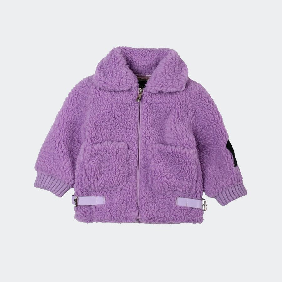 Richmond Teddy Fur Coat in Solid Color