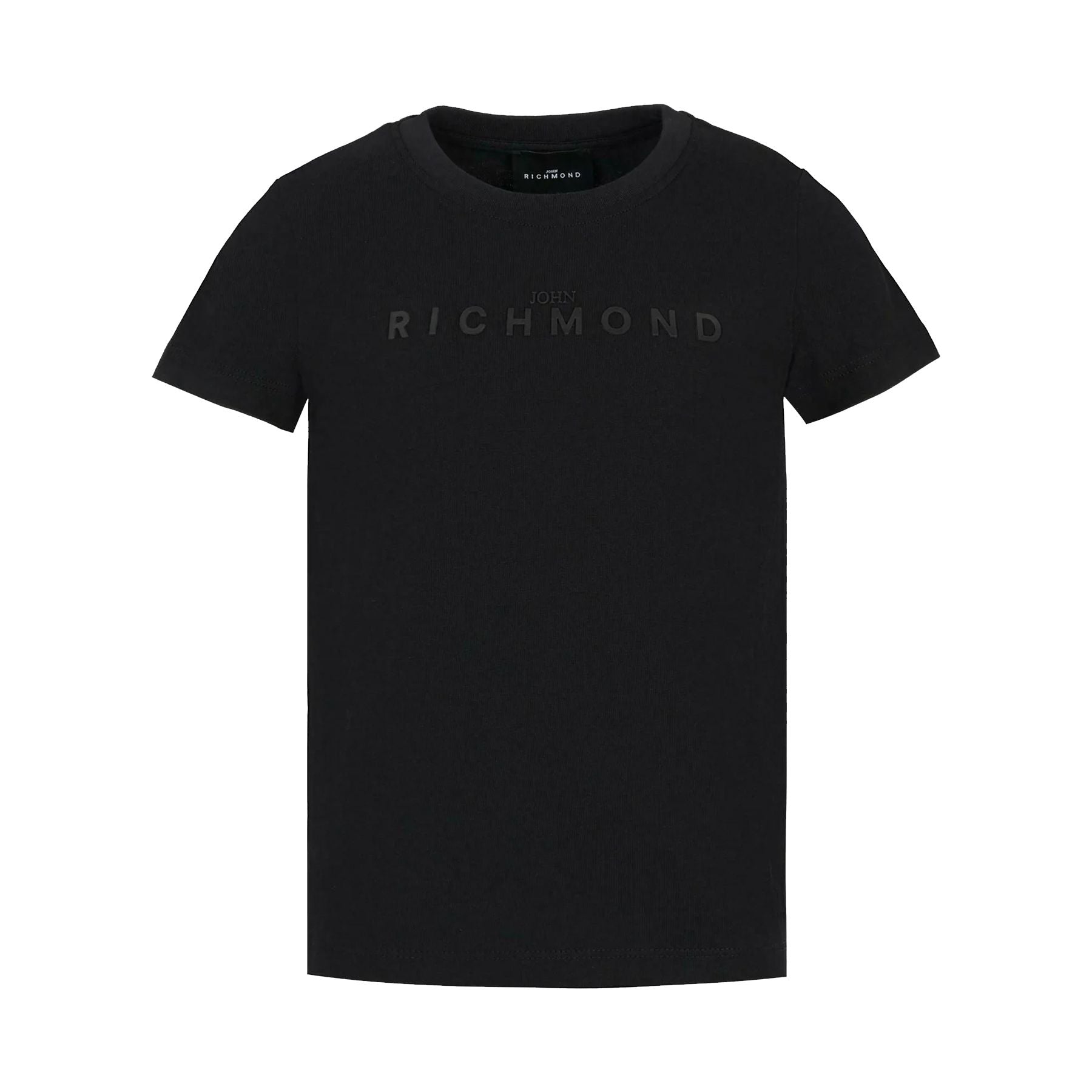 Richmond Kids' Black T-Shirt with Black Logo