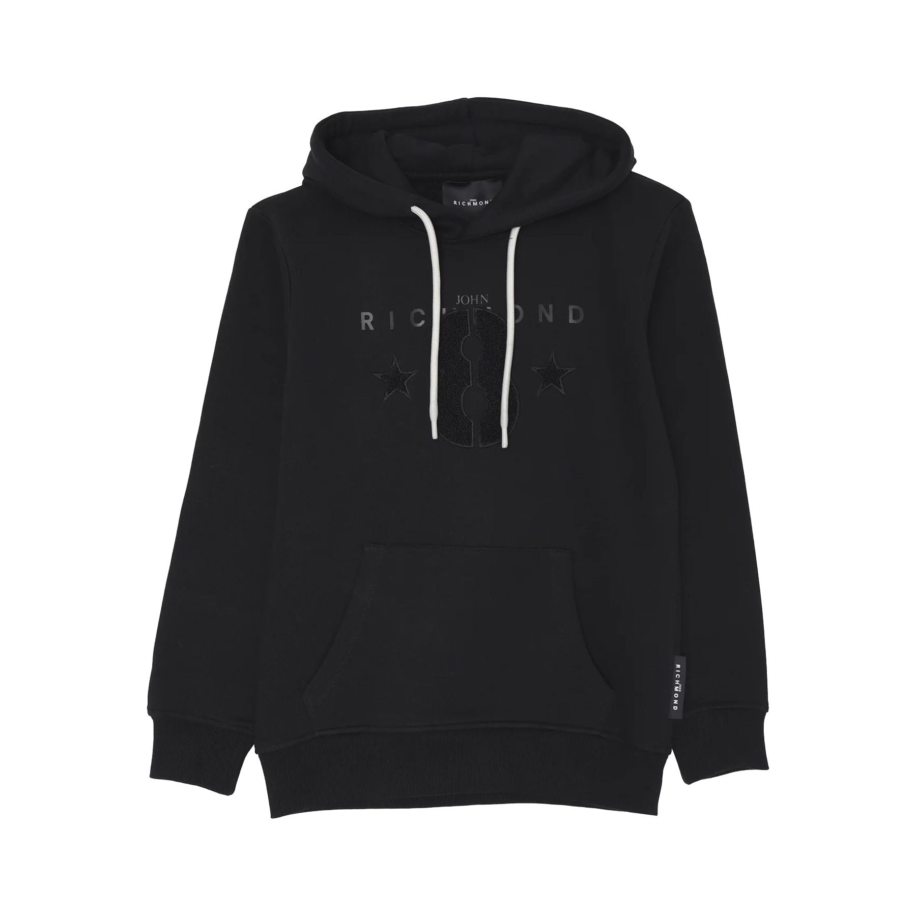 Richmond Lightweight Cotton Sweatshirt in Black and White