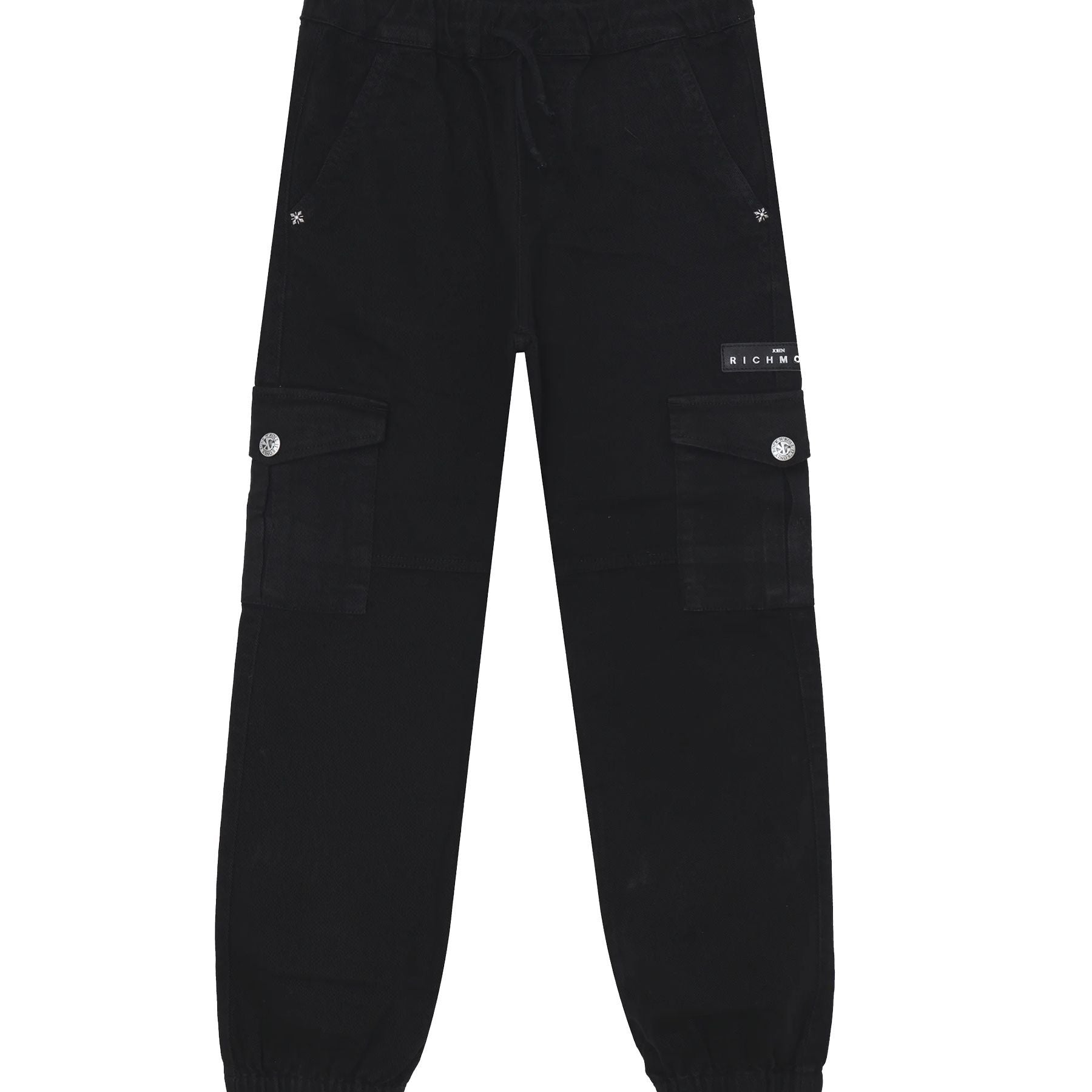 Black cargo trousers