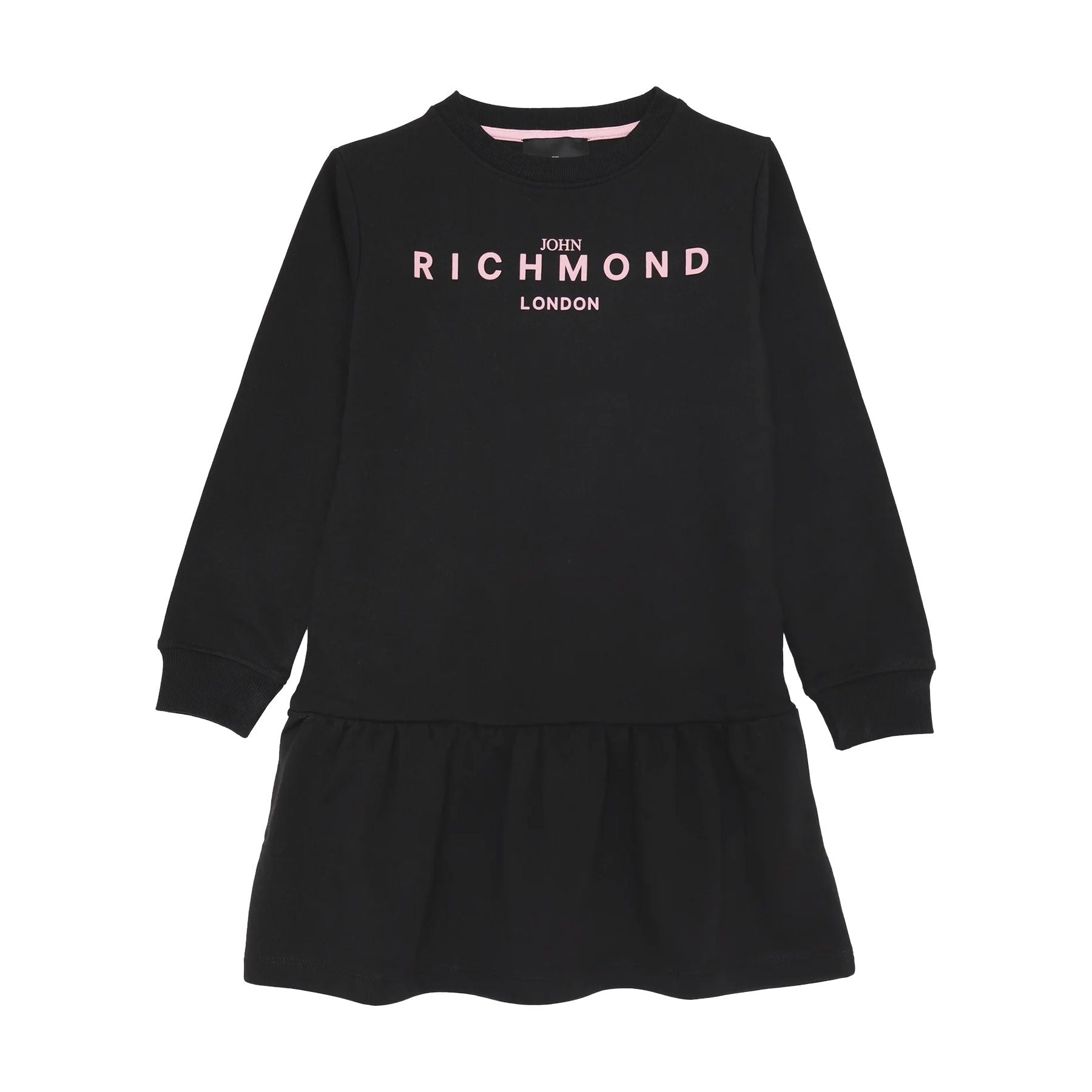 Lightweight dress for baby girls with logo