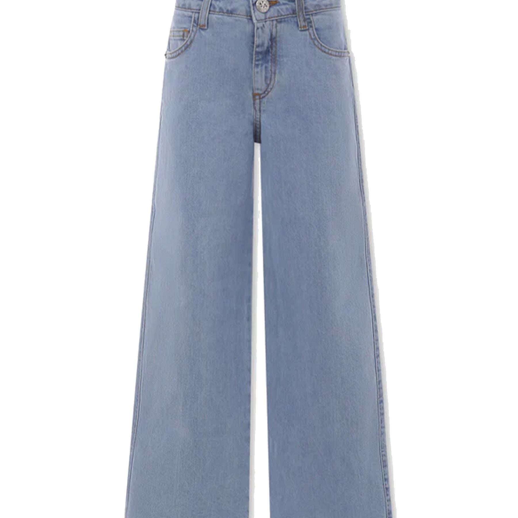 Richmond Light Jeans for Girls with Logo