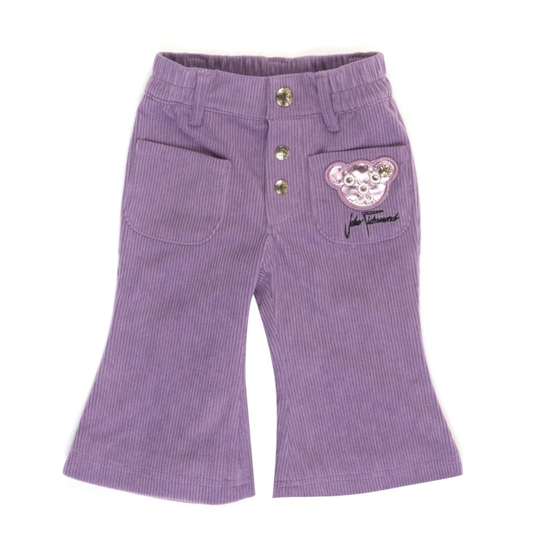 Wide leg velvet trousers