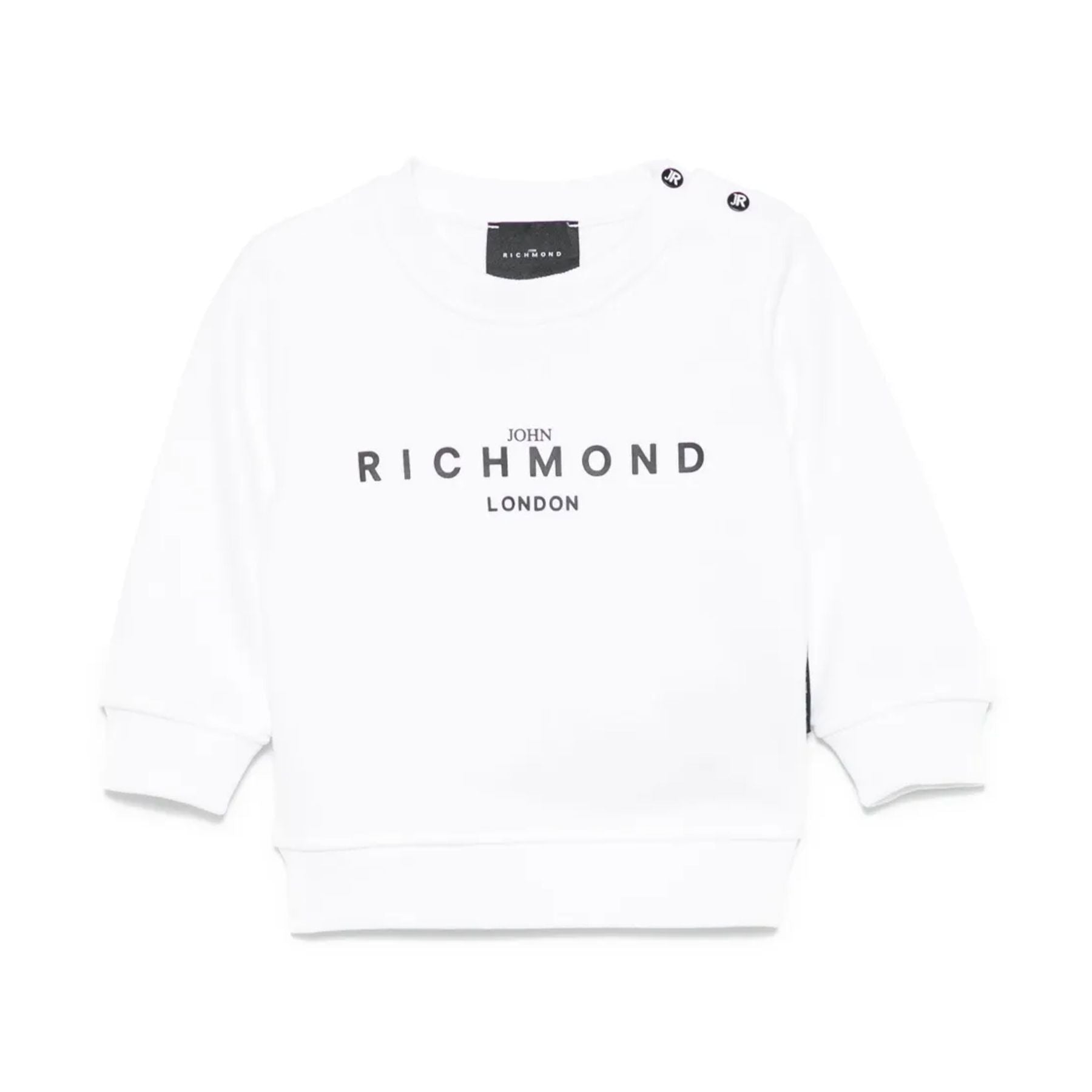 Richmond Lightweight Crewneck Sweatshirt with Buttons on the Shoulder