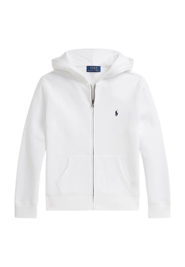 Ralph Lauren Felpa con Zip in Cotone Bambino Logo Pony