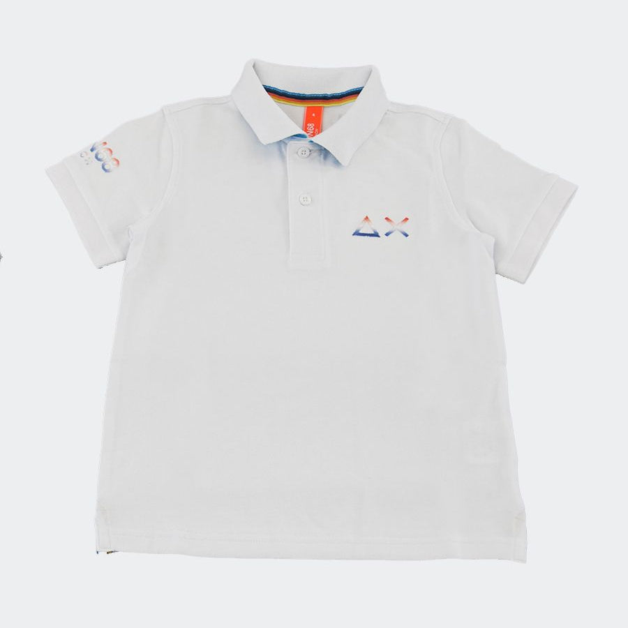 Sun68 Polo with Embroidered Logo Beach