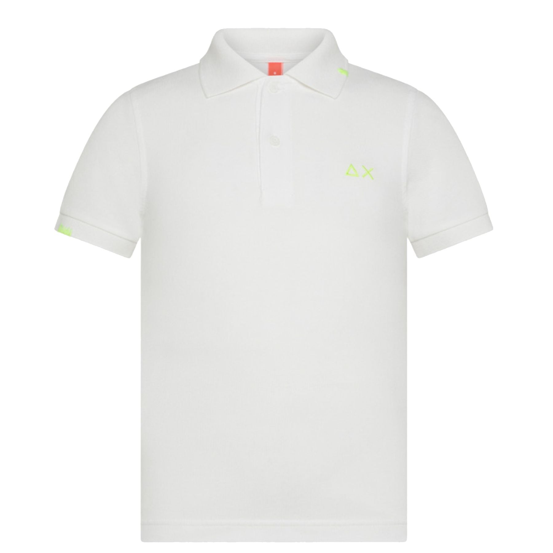 Sun68 White Cotton Pique Polo