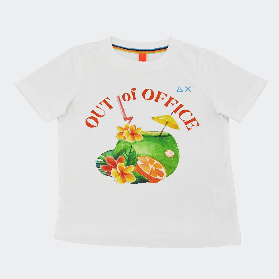 Sun68 Plain Printed T-shirt