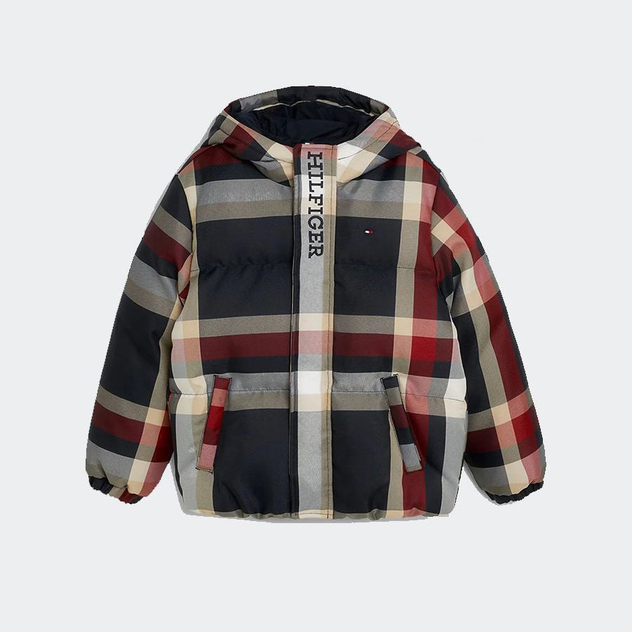 Tommy Hilfiger Check Logo Down Jacket