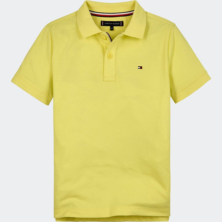 Tommy Hilfiger Solid Color Polo Shirt with Embroidery
