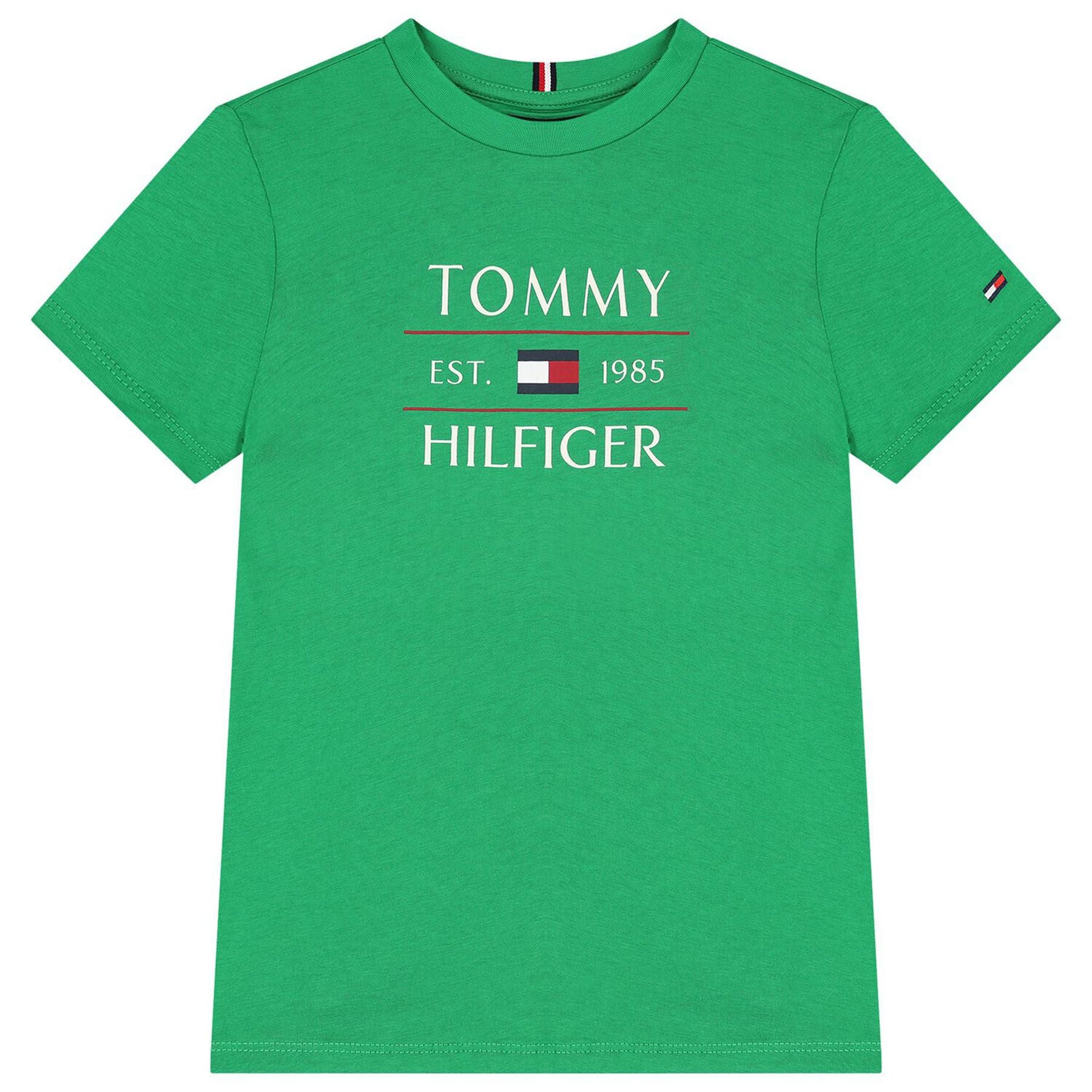 Radiant Green Printed Crew Neck T-Shirt