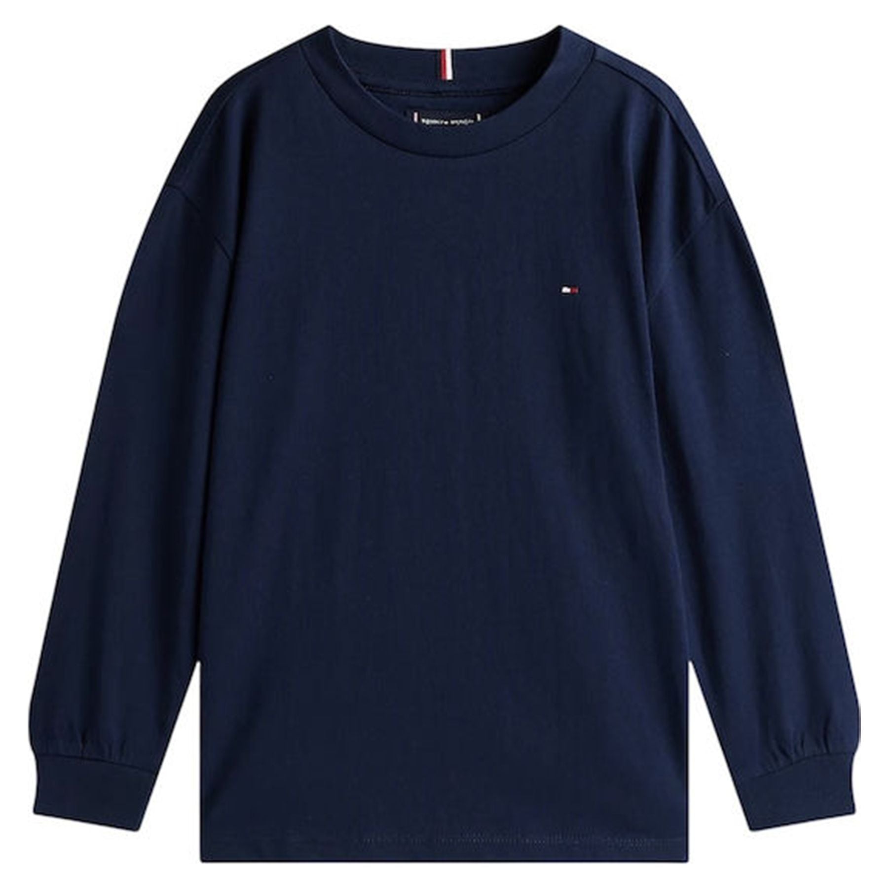 Essential white crew neck T-shirt with mini logo