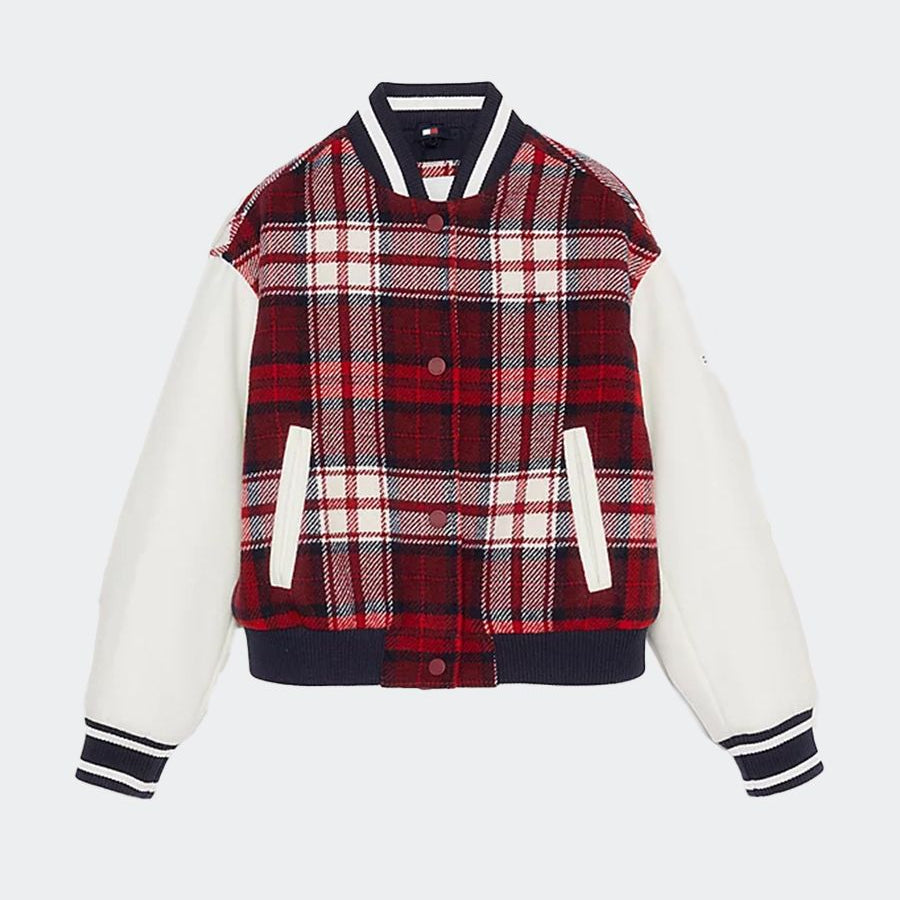 Tommy Hilfiger Tartan Wool Blend Jacket