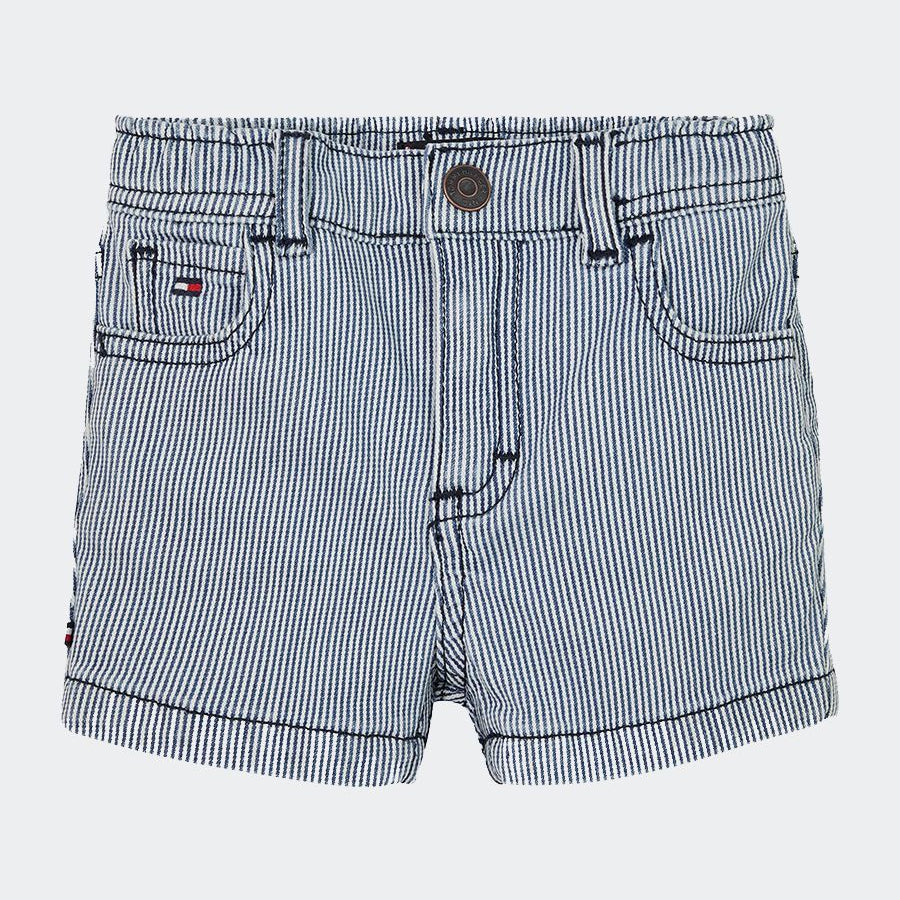 Tommy Hilfiger Striped Denim Bermuda Shorts