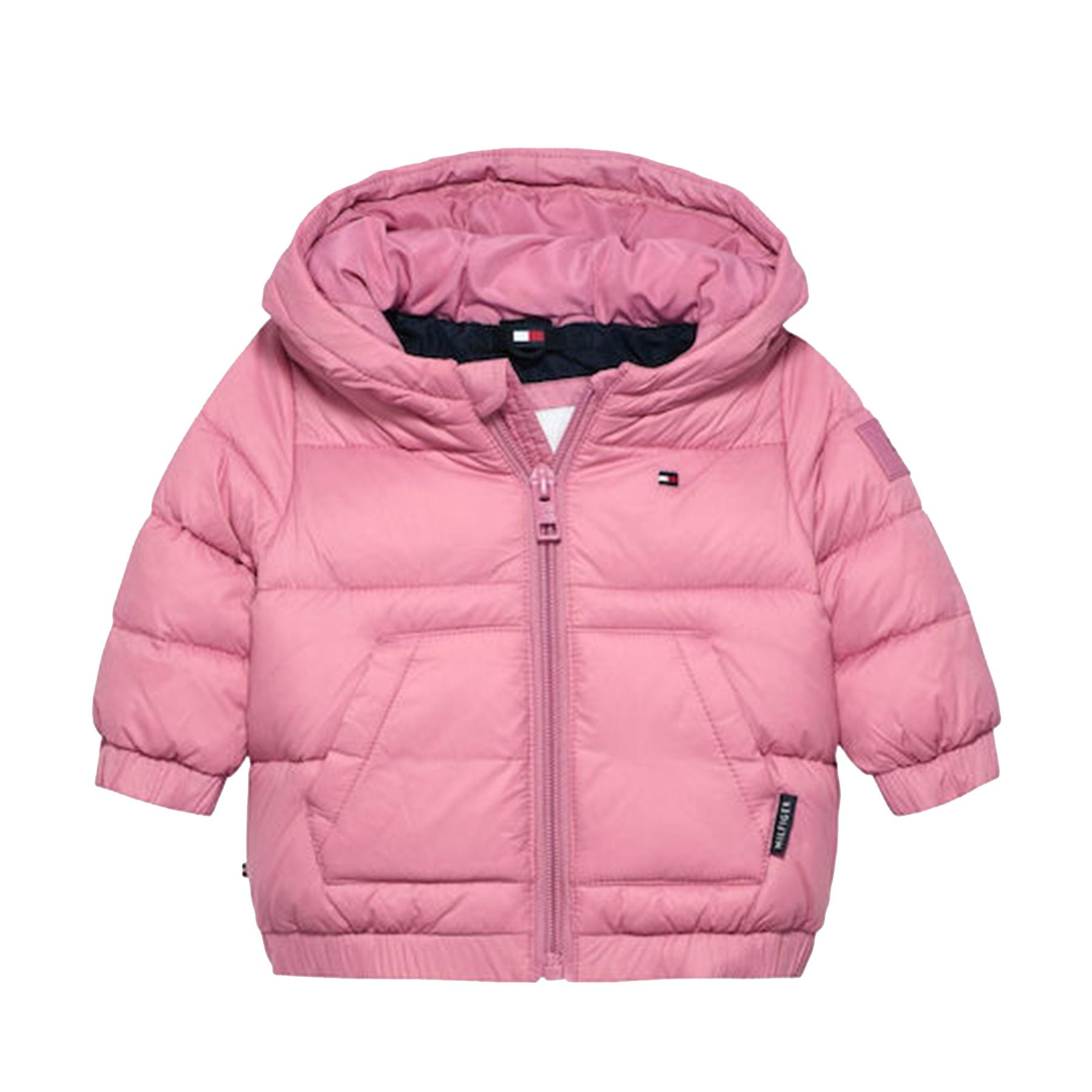 Tommy Hilfiger Baby Pink Padded Jacket with Hood