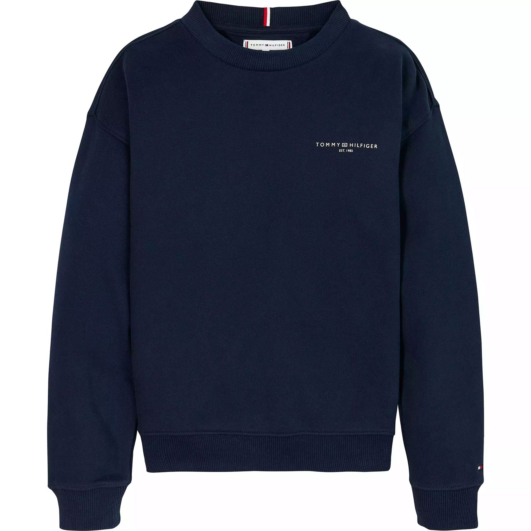Tommy Hilfiger Blue Crewneck Sweatshirt with Mini Logo