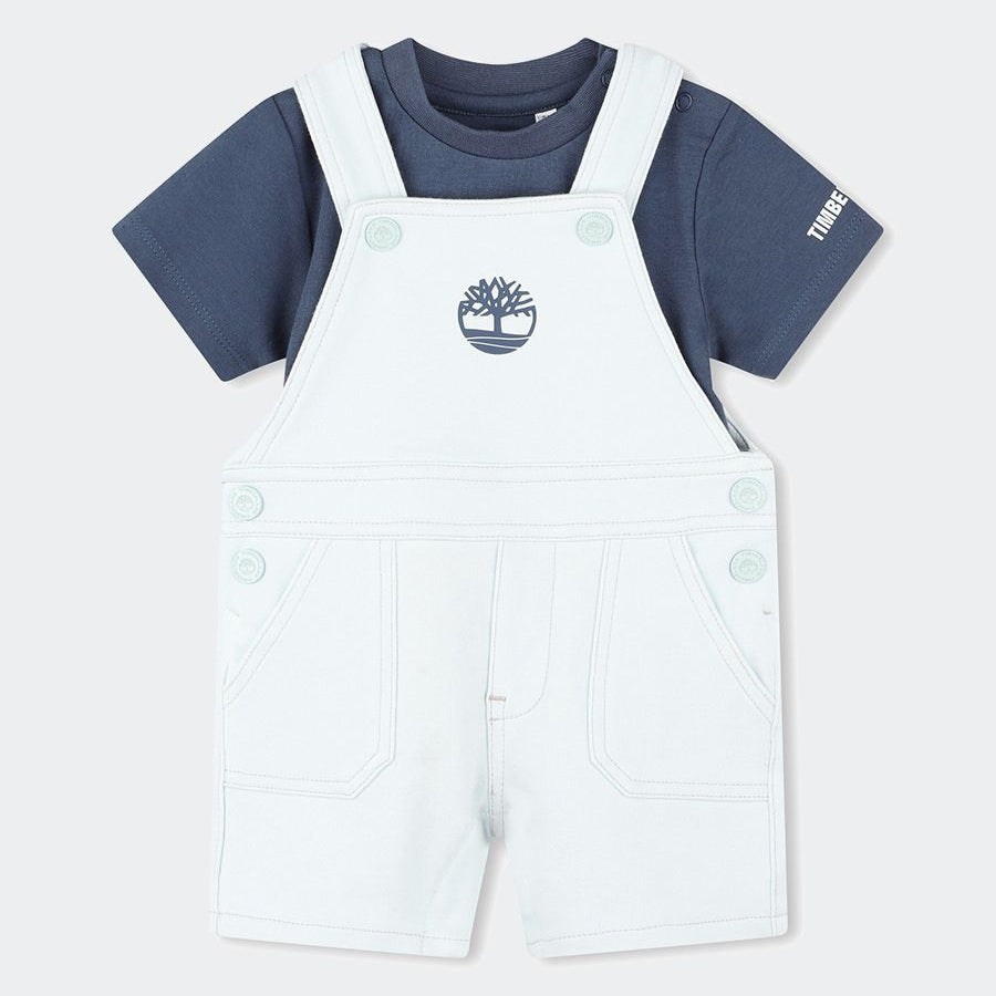 Timberland Overalls and T-Shirt Set