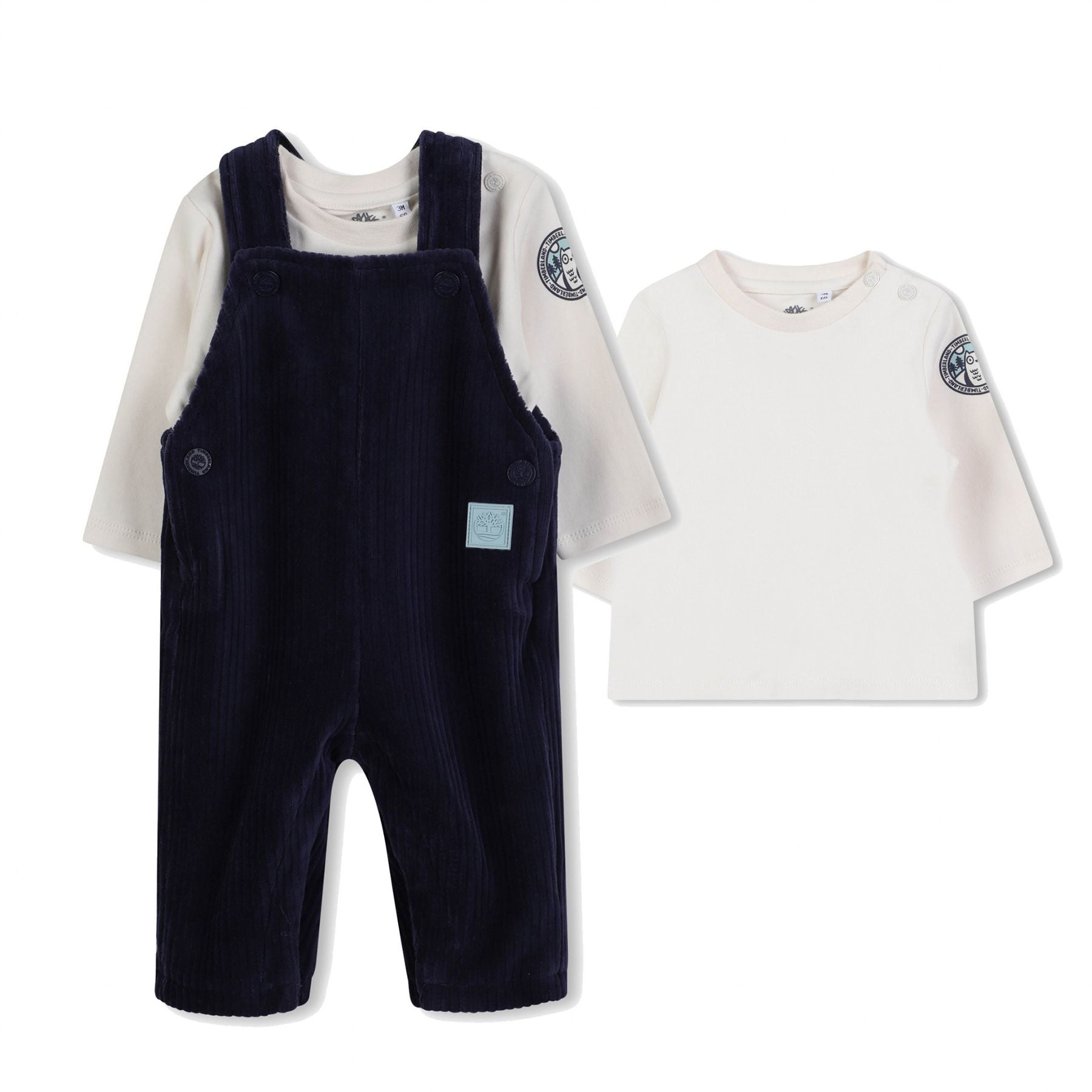 Timberland Organic Cotton T-Shirt and Velvet Overalls